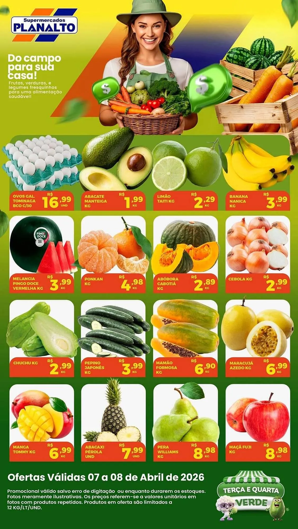 Encarte de Catálogo Supermercados Planalto 6 de abril até 8 de abril 2026 - Pagina 1