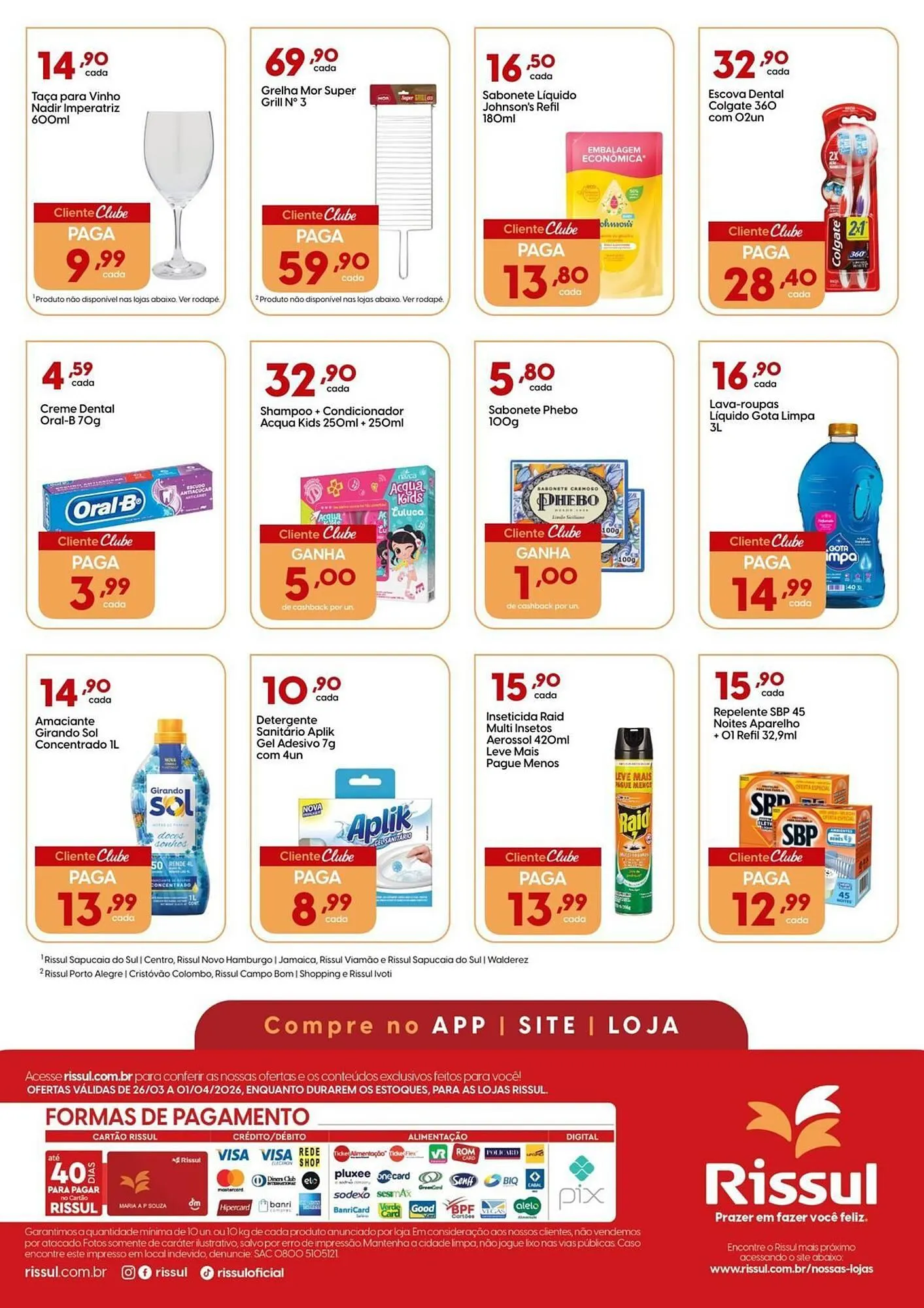 Encarte de Catálogo Supper Rissul 26 de março até 1 de abril 2026 - Pagina 4