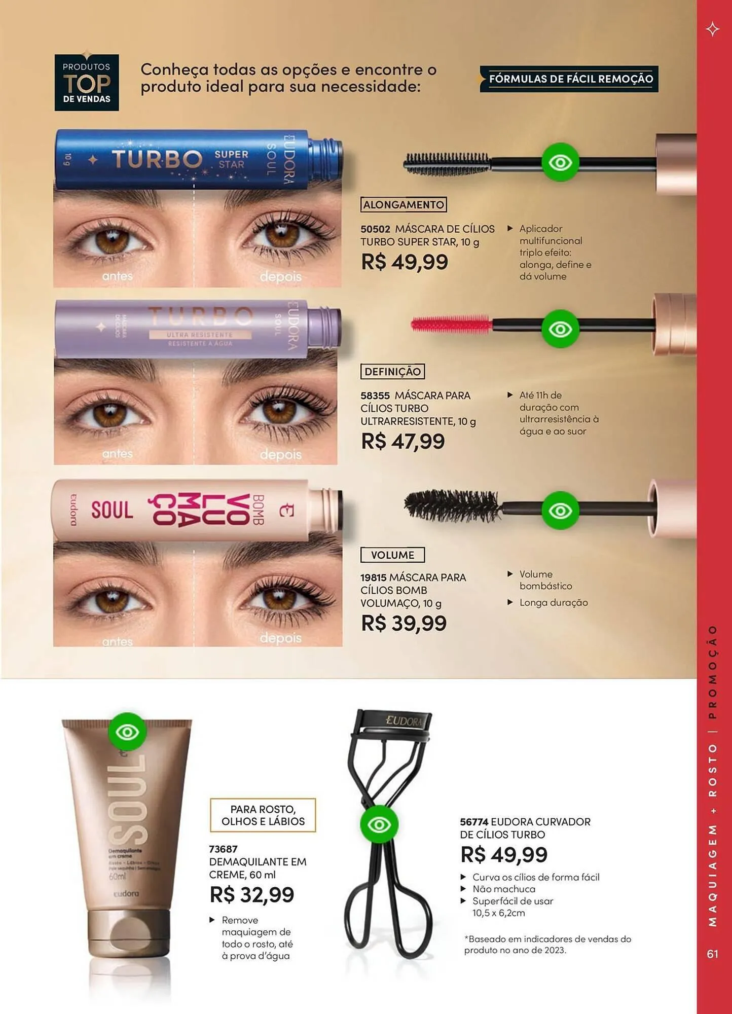 Encarte de Catálogo Eudora 23 de abril até 30 de junho 2025 - Pagina 67