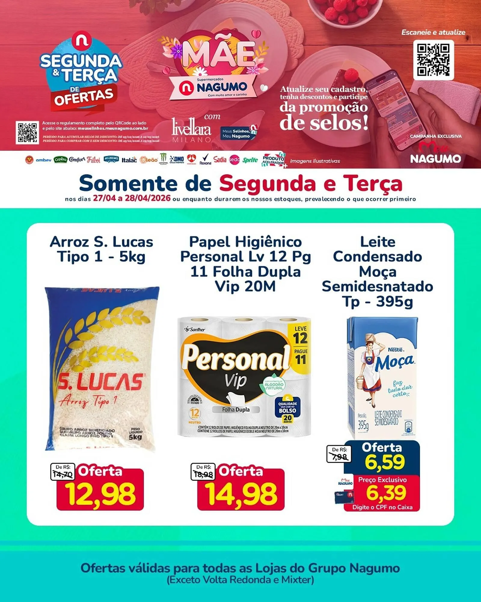 Encarte de Folheto Nagumo 27 de abril até 28 de abril 2026 - Pagina 1