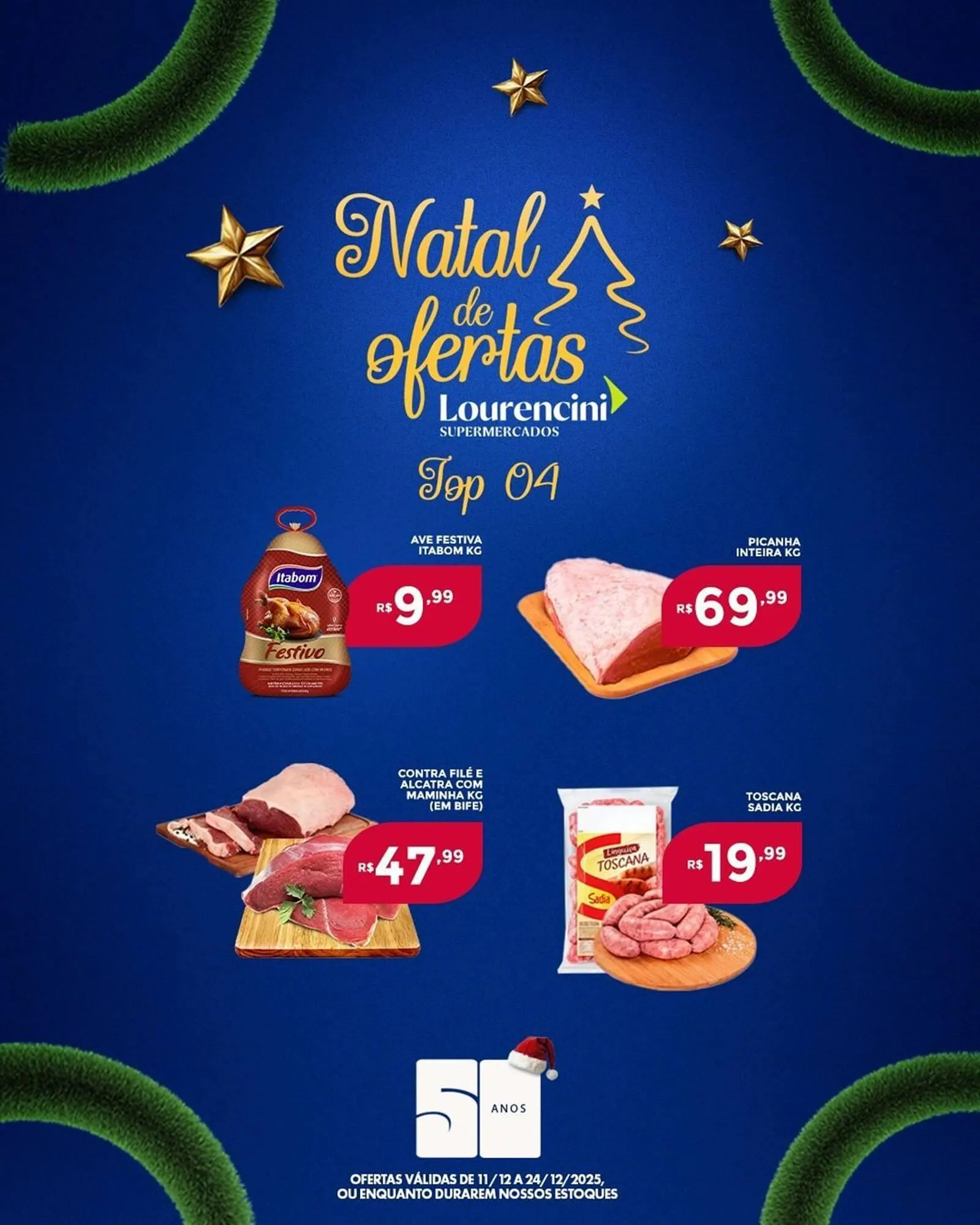 Encarte de Catálogo Lourencini Supermercados 19 de dezembro até 24 de dezembro 2025 - Pagina 4