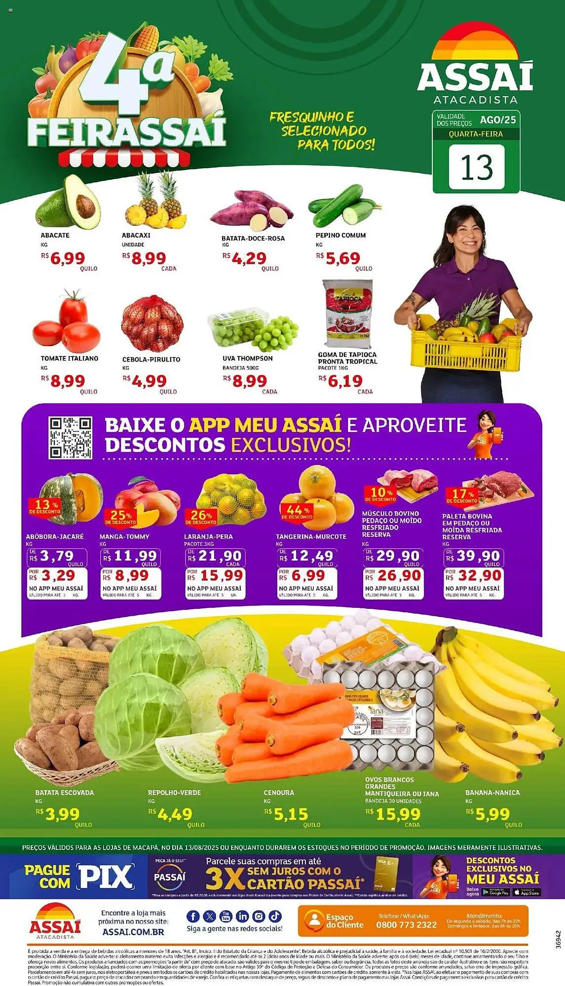 Encarte de Catálogo Assaí Atacadista 13 de agosto até 13 de agosto 2025 - Pagina 1
