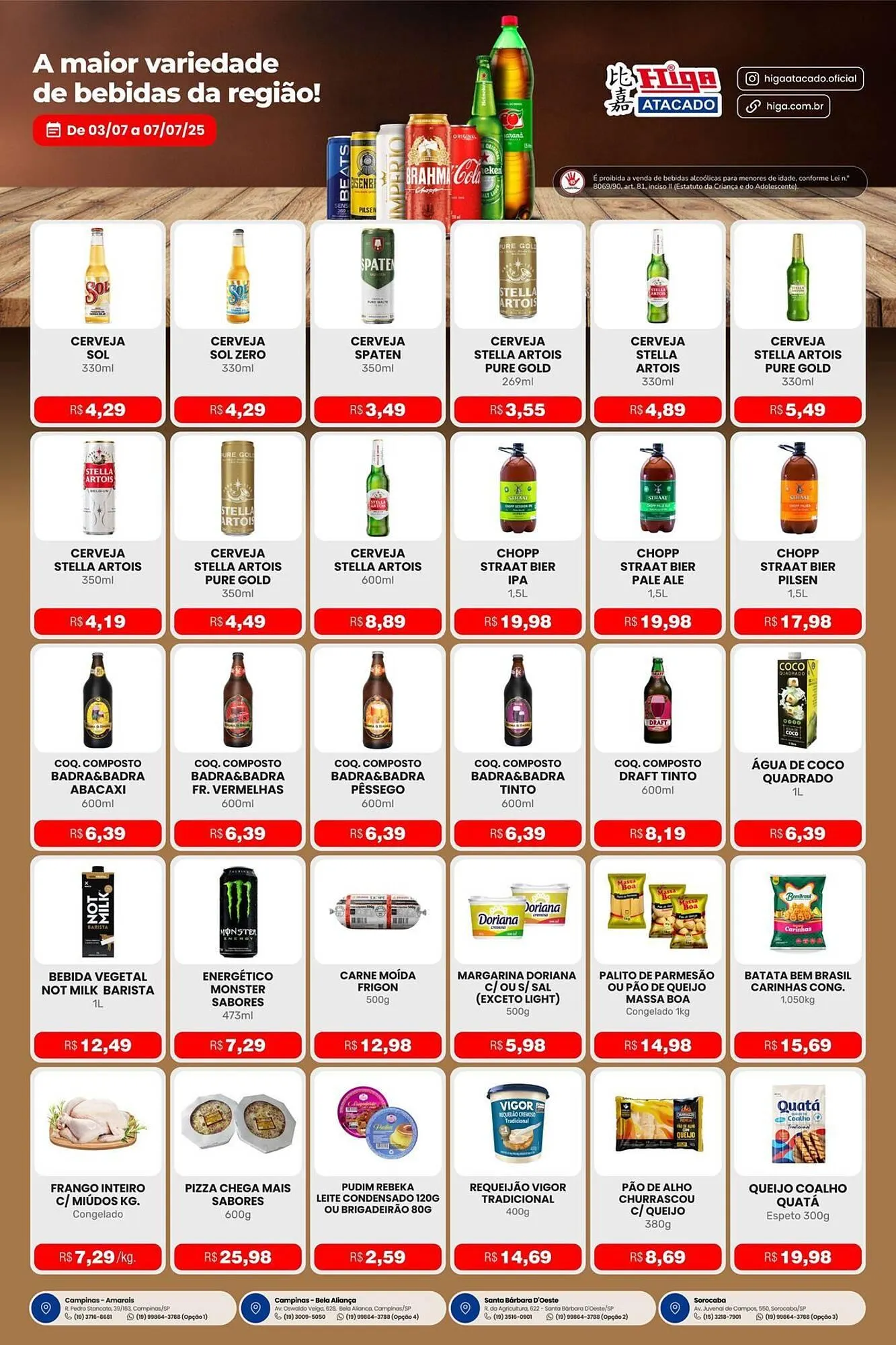 Encarte de Catálogo Higa Atacado 3 de julho até 25 de julho 2025 - Pagina 3
