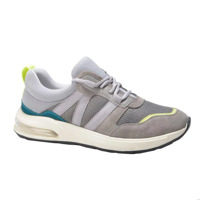 Tênis Esportivo Cinza Verde Lima Turquesa V23