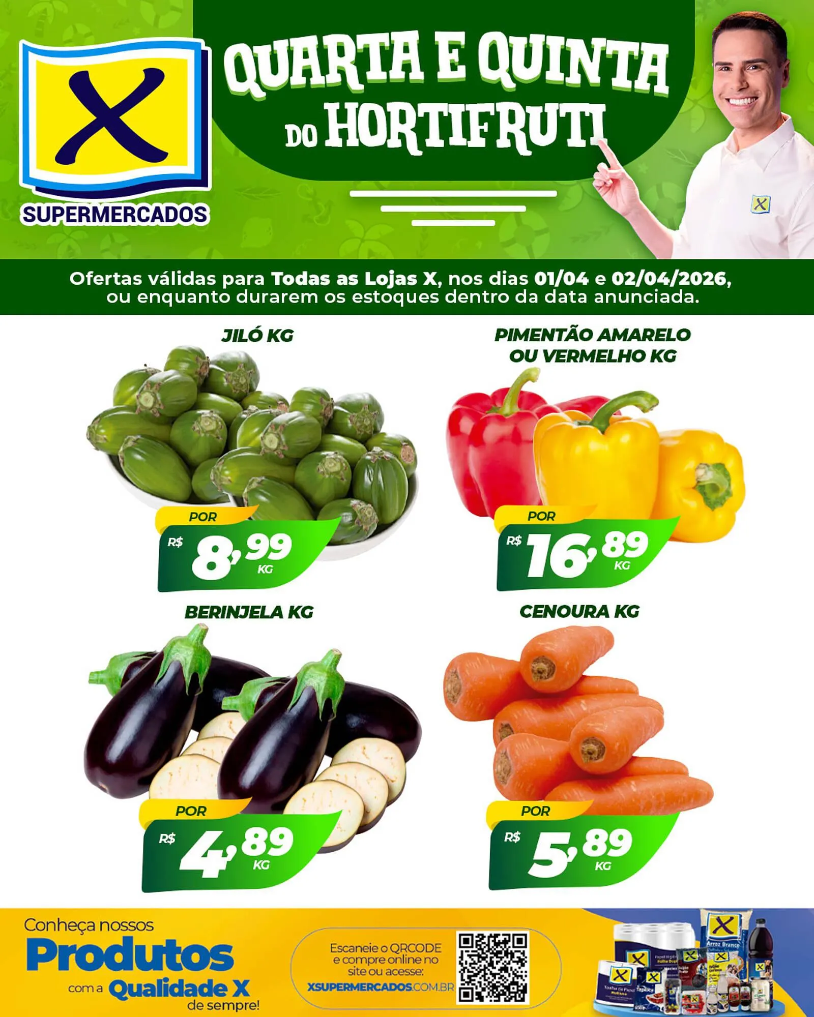 Encarte de Folheto X Supermercados 1 de abril até 2 de abril 2026 - Pagina 2