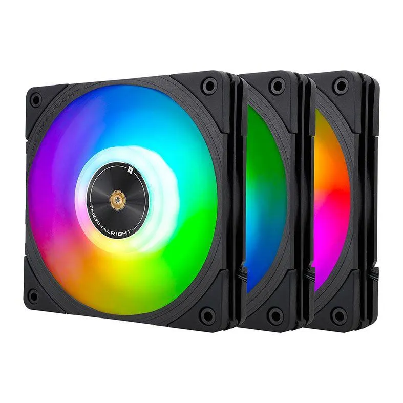 Kit Ventoinhas Thermalright TL-B12-SX3, ARGB, 3x120mm, Preto, TL-B12-SX3