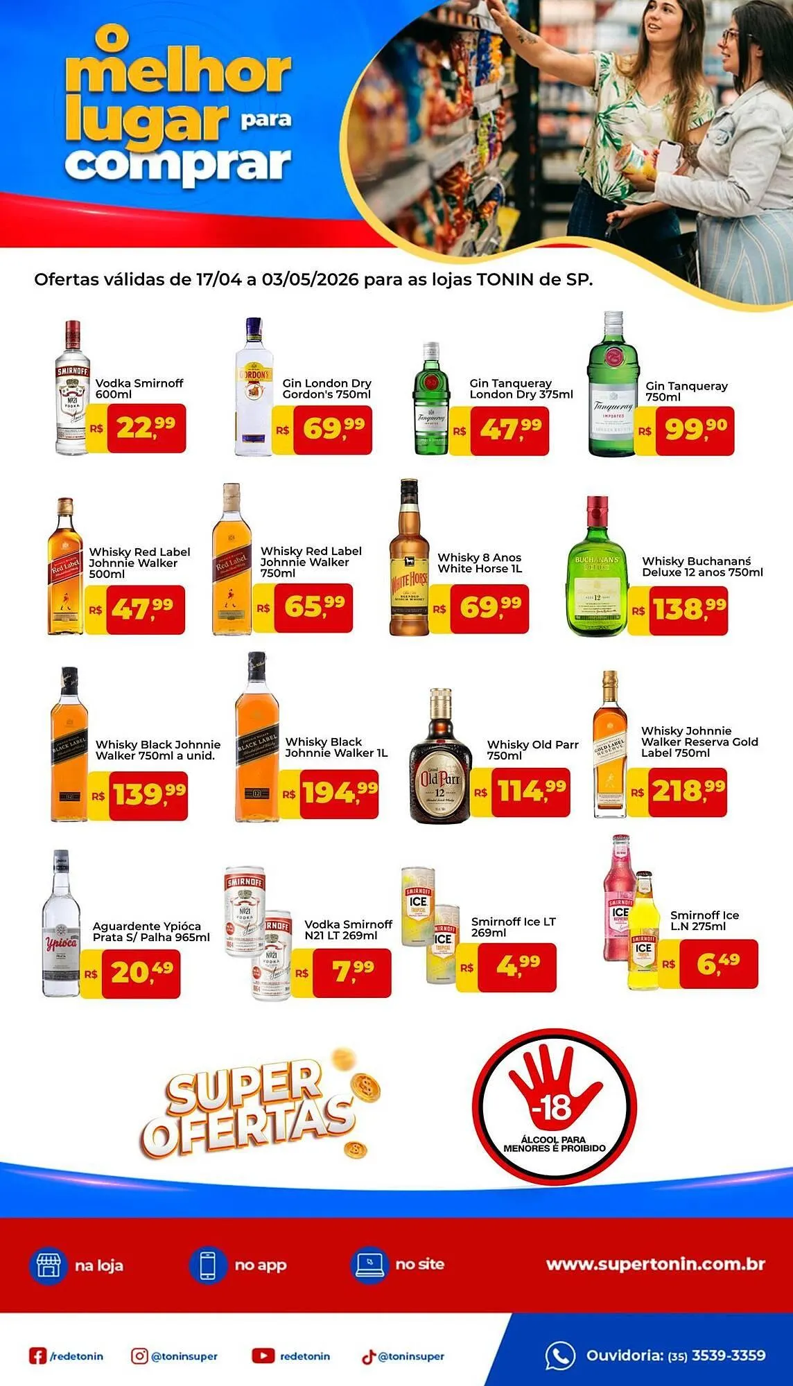 Encarte de Catálogo Tonin Superatacado 17 de abril até 3 de maio 2026 - Pagina 1