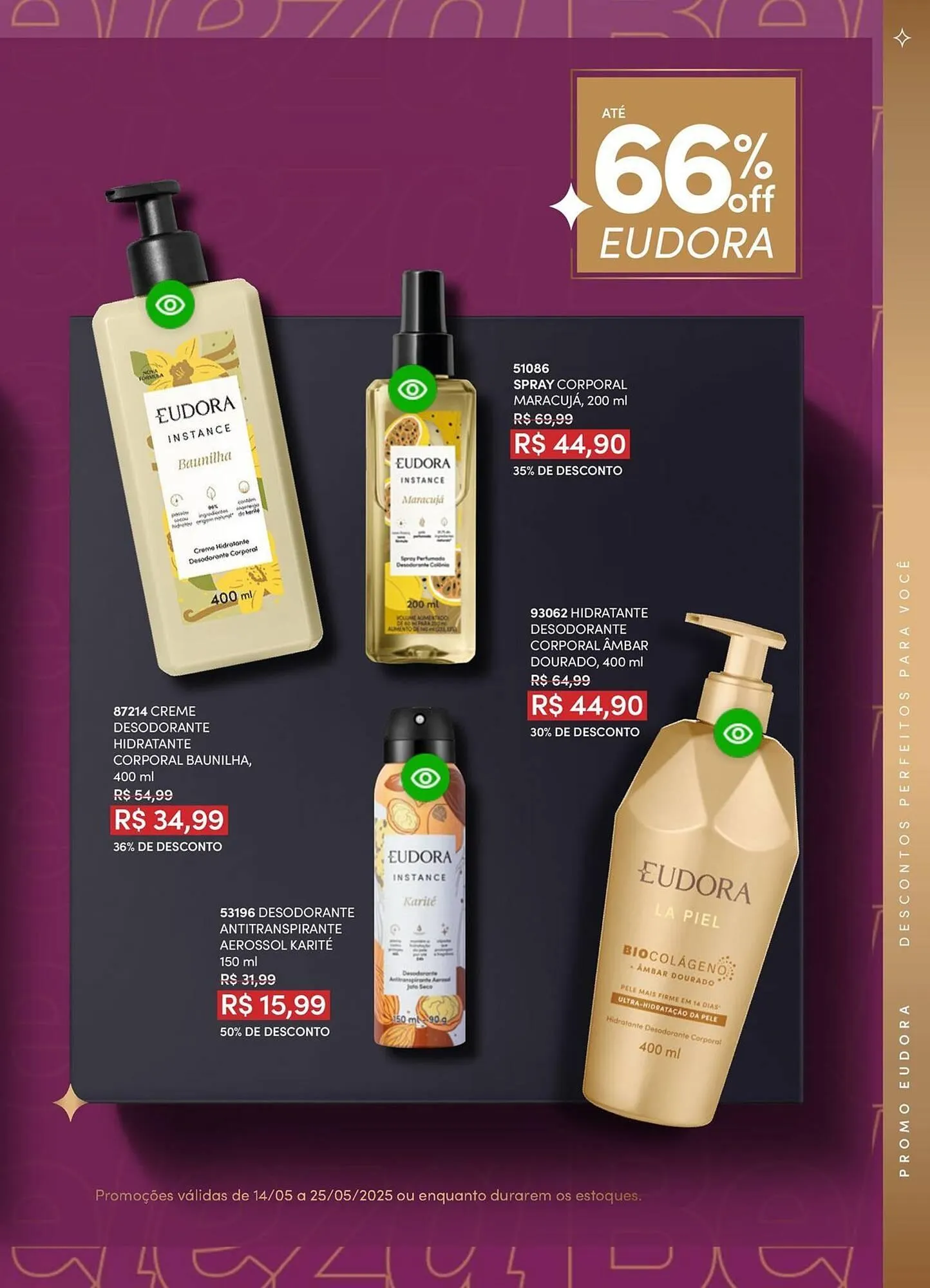 Encarte de Catálogo Eudora 15 de maio até 15 de junho 2025 - Pagina 121