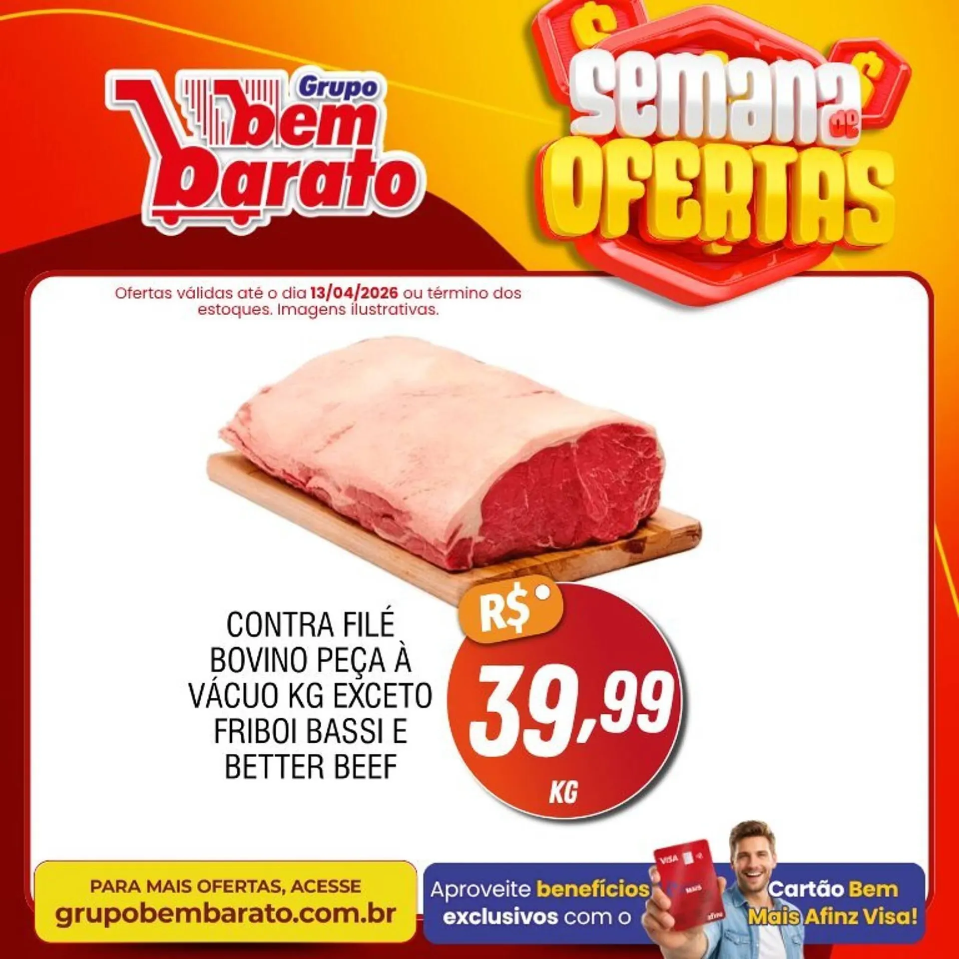 Encarte de Catálogo Supermercado Bem Barato 8 de abril até 13 de abril 2026 - Pagina 1