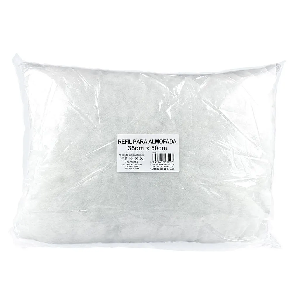 Refil Para Almofada Rinzeira Fibra de Poliéster 35x50cm AC5688 - Arte & Cazza