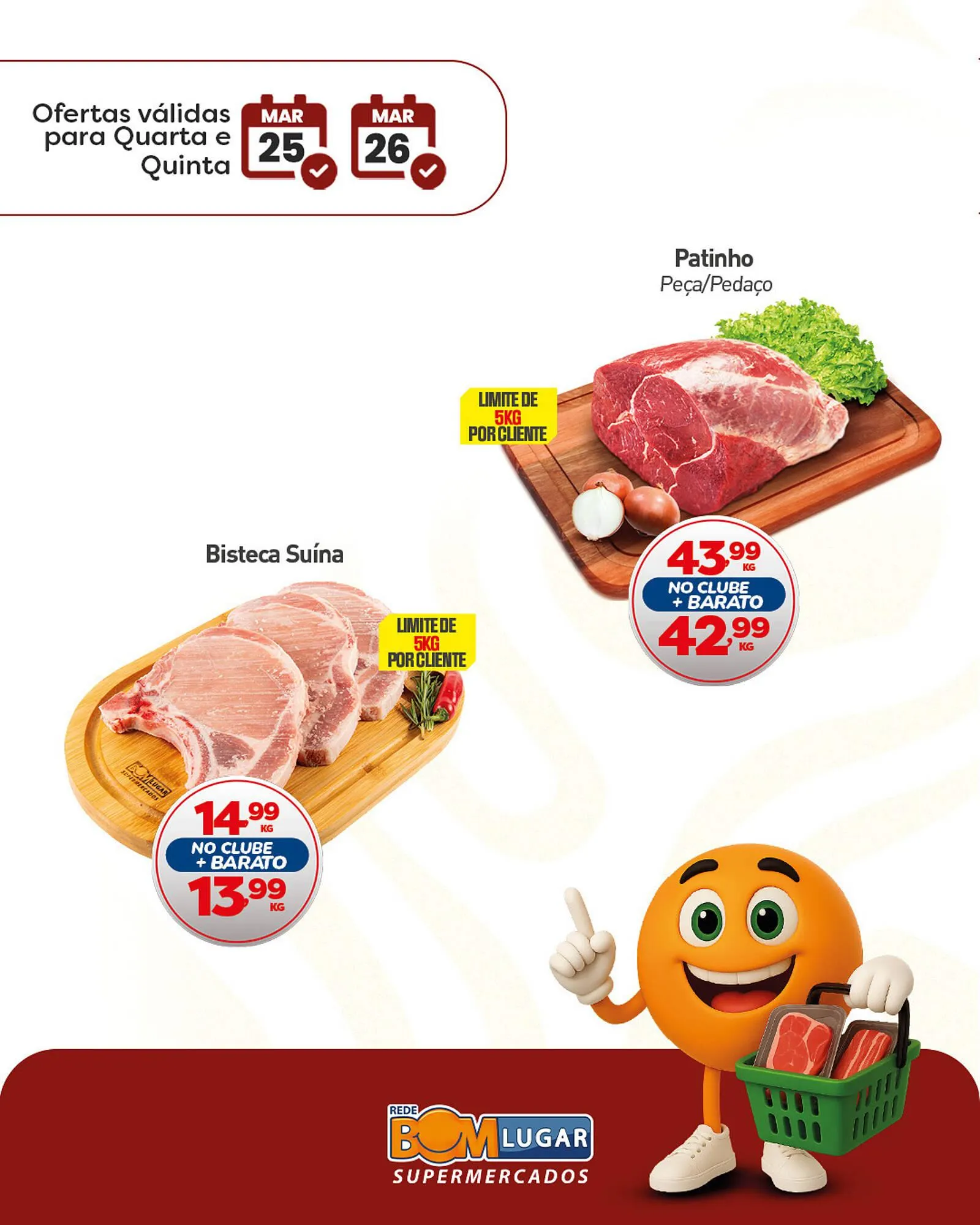 Encarte de Folheto Rede Bom Lugar 25 de março até 26 de março 2026 - Pagina 1