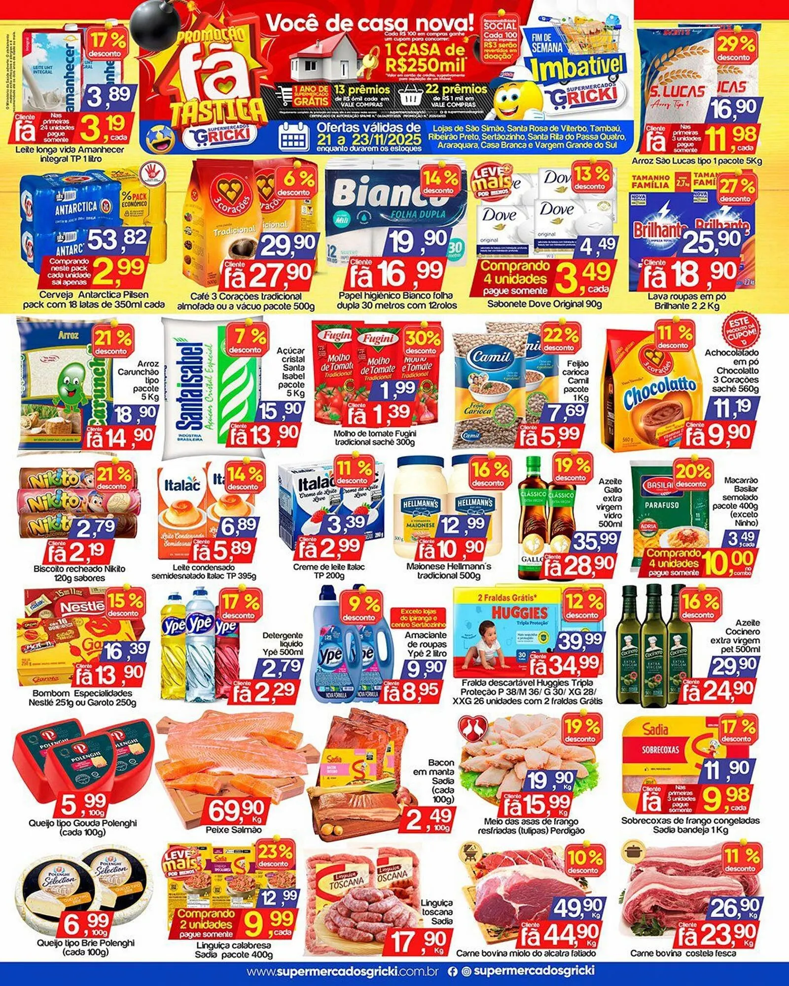 Encarte de Catálogo Supermercados Gricki 21 de novembro até 23 de novembro 2025 - Pagina 1
