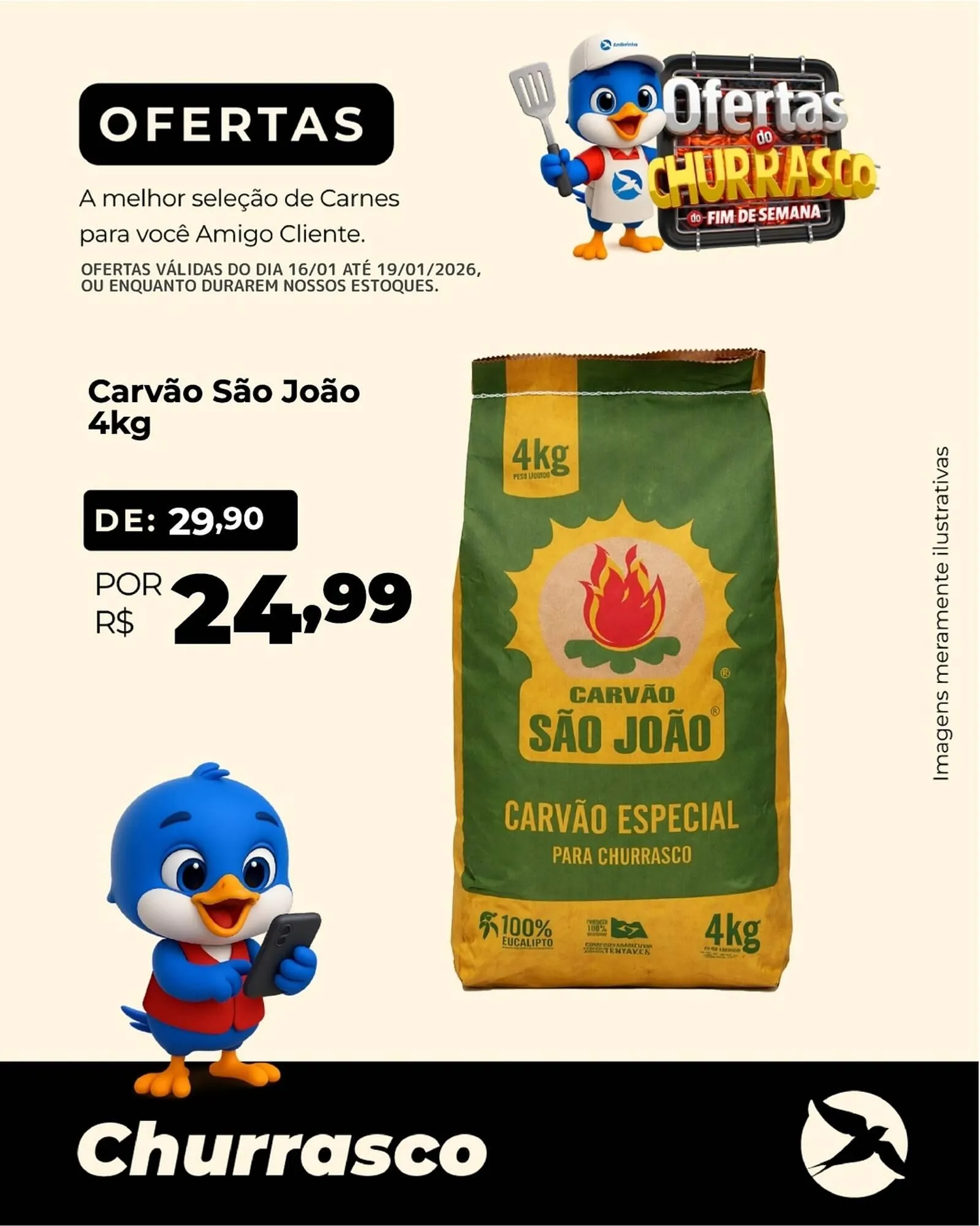 Encarte de Folheto Andorinha Hipermercado 16 de janeiro até 19 de janeiro 2026 - Pagina 1