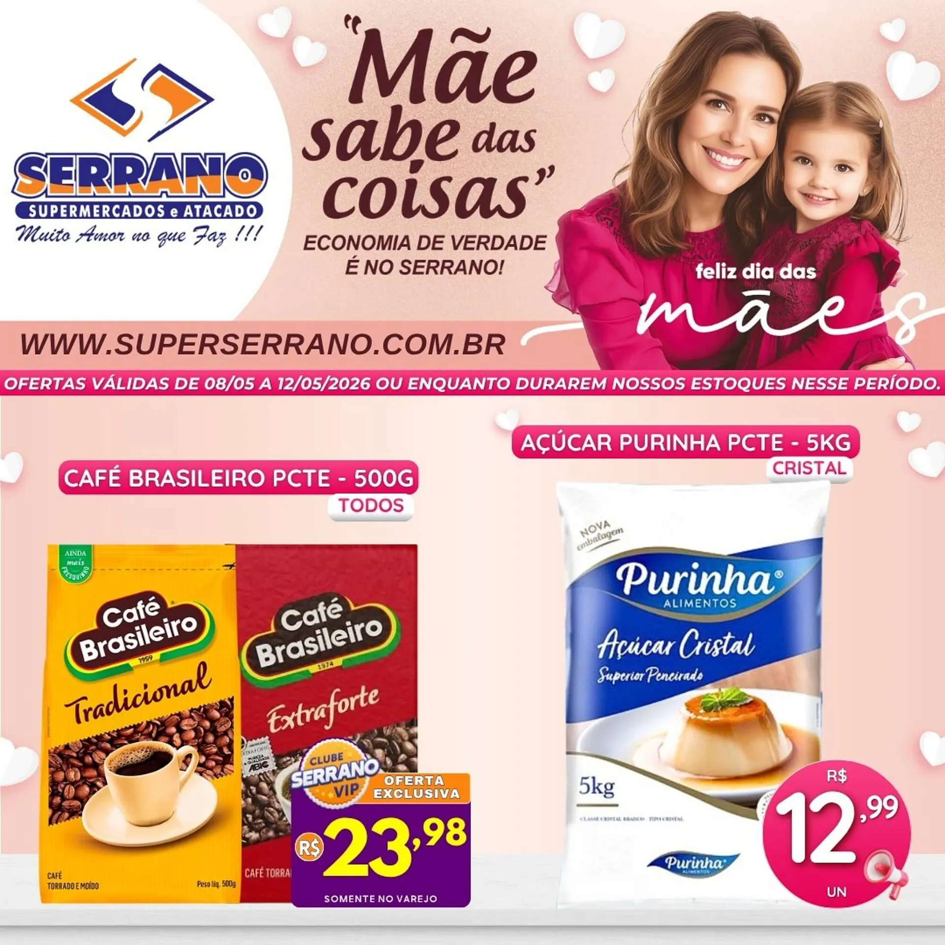 Encarte de Catálogo Serrano Supermercado 8 de maio até 12 de maio 2026 - Pagina 1