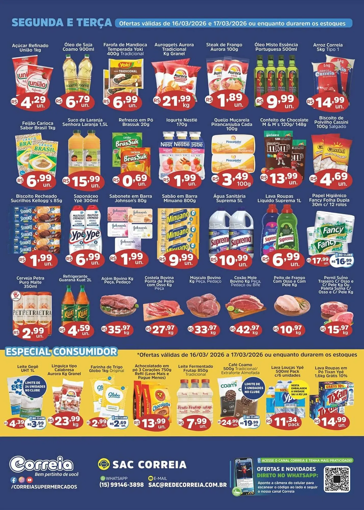 Encarte de Catálogo Supermercados Correia 13 de março até 15 de março 2026 - Pagina 2