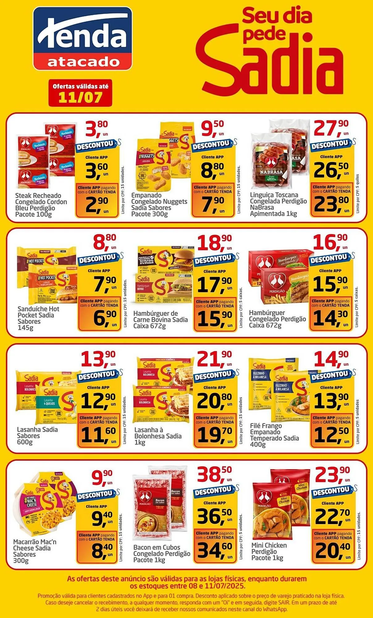 Encarte de Catálogo Tenda Atacado 8 de julho até 11 de julho 2025 - Pagina 1