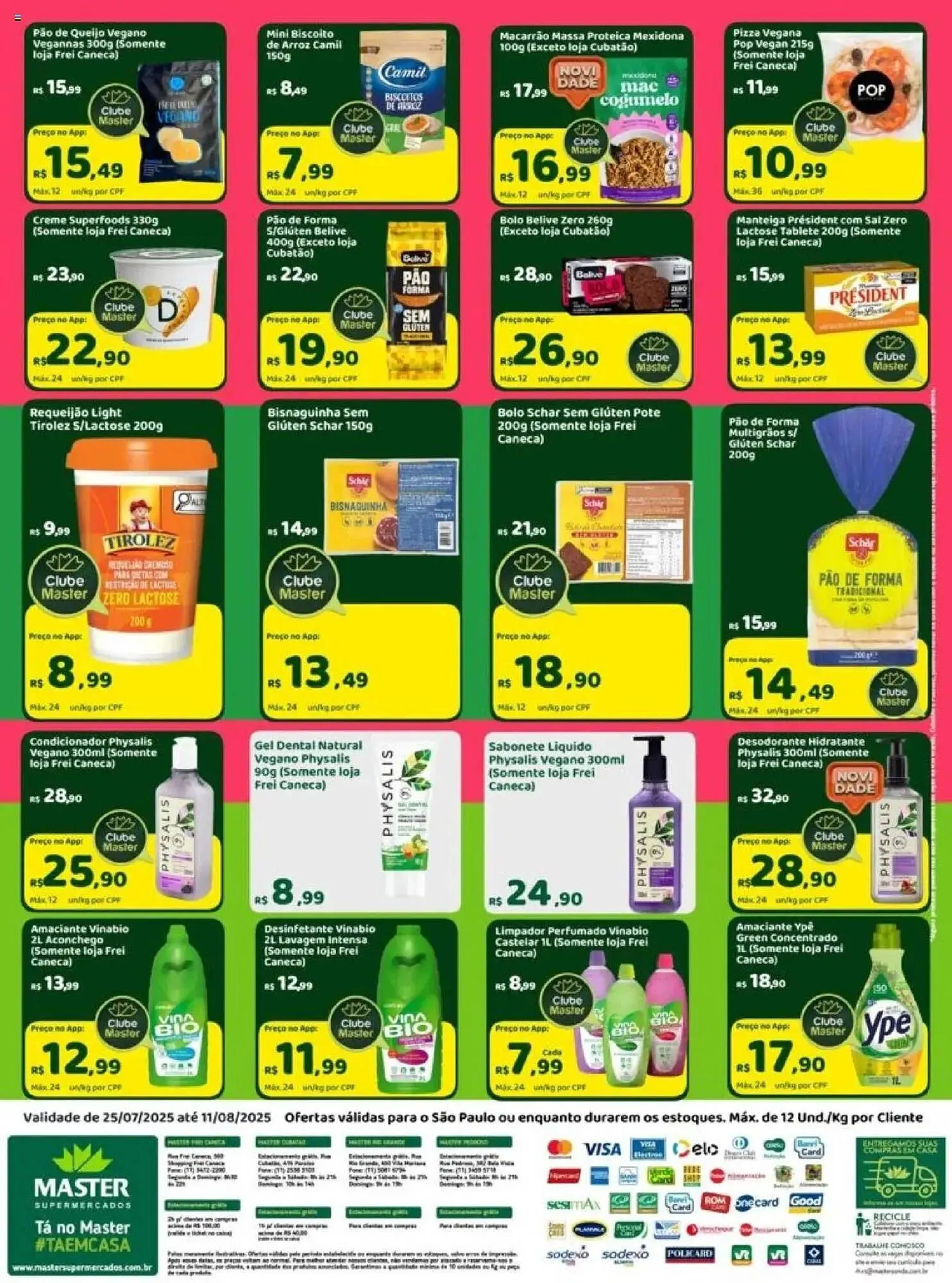 Encarte de Catálogo Master Supermercados 25 de julho até 11 de agosto 2025 - Pagina 4