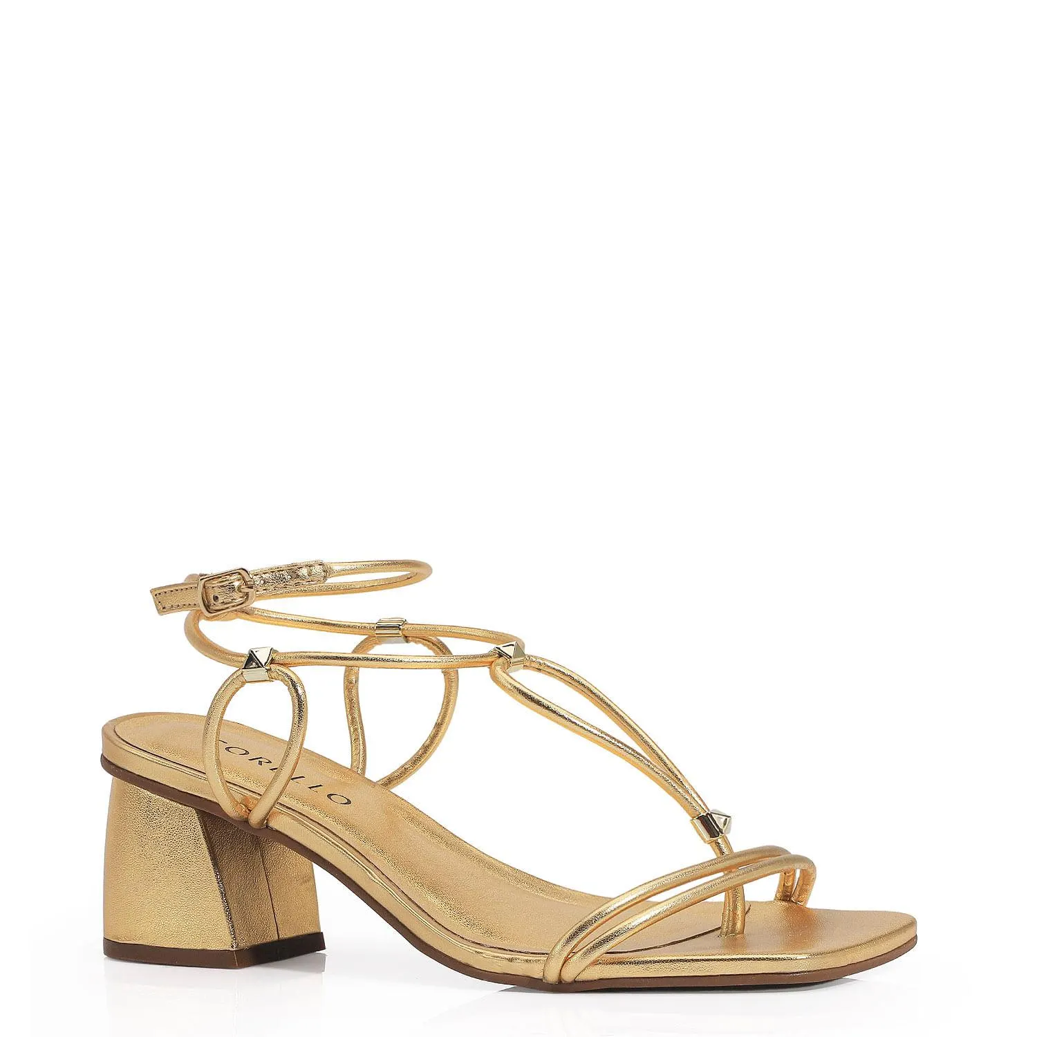 Sandália Metalizado Ouro
