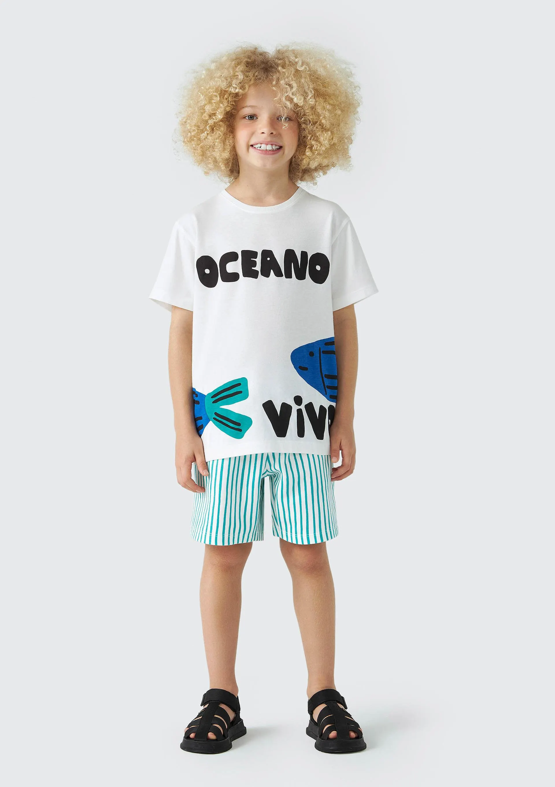 Bermuda Infantil Menino Listrada Fábula - Verde