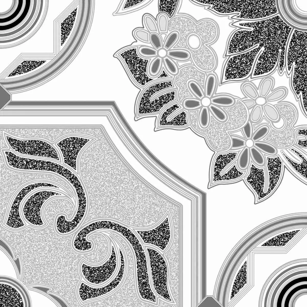 Piso Cerâmico Bold Brilhante 45x45cm Cinza Caixa 2,32m² Incefra (MP)