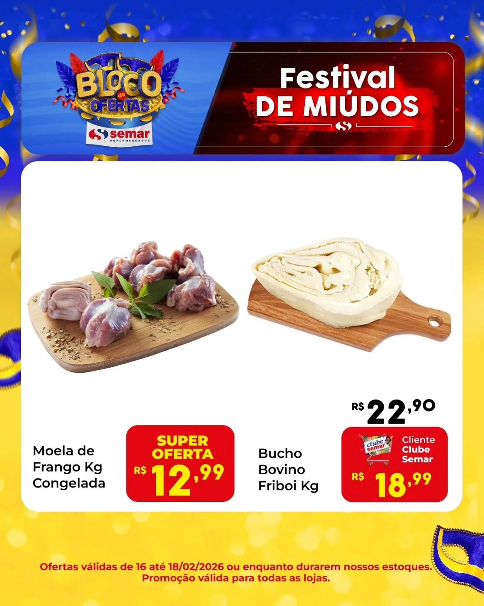 Encarte de Folheto Semar Supermercado 16 de fevereiro até 18 de fevereiro 2026 - Pagina 2