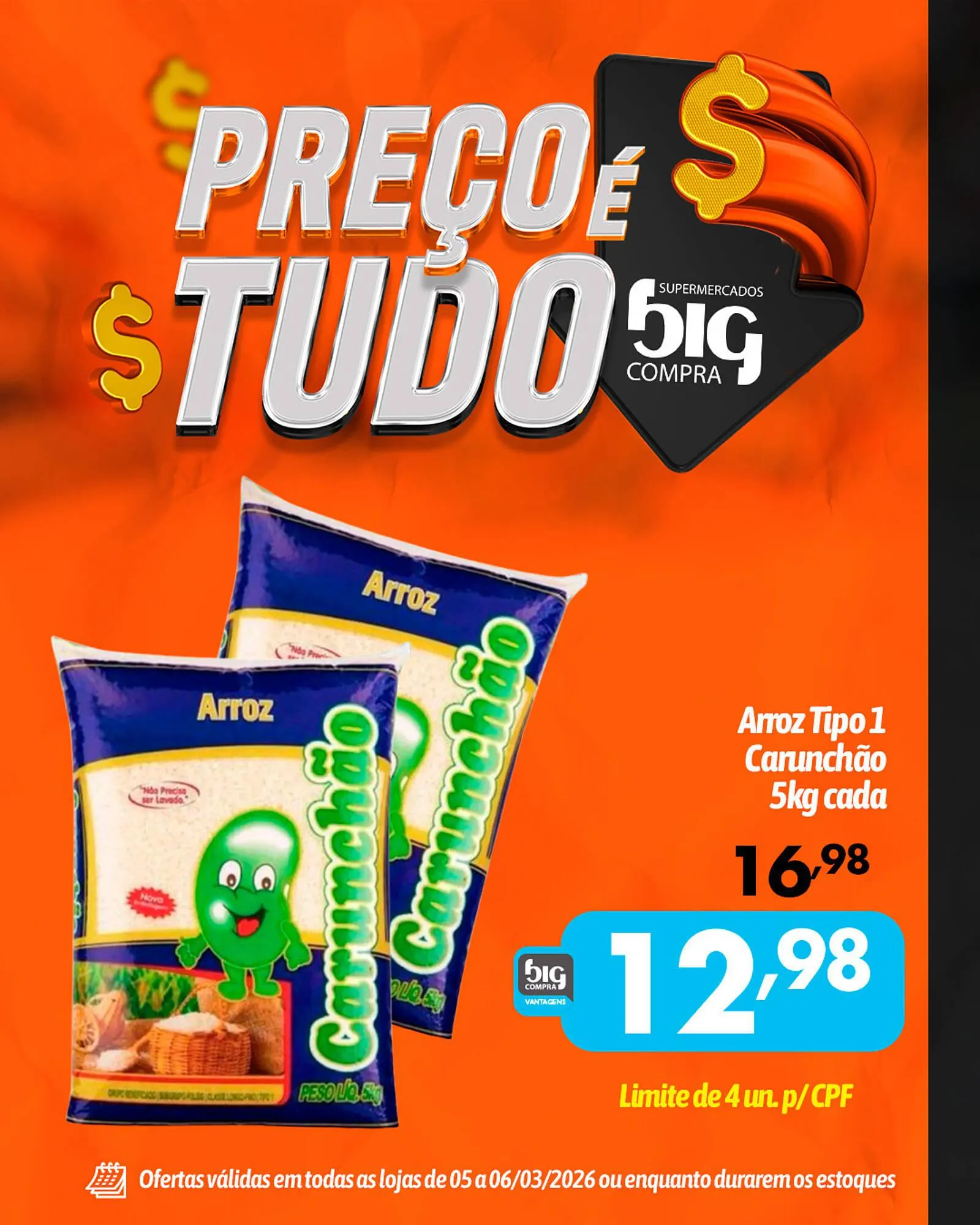 Encarte de Catálogo Supermercados Big Compra 5 de março até 6 de março 2026 - Pagina 1