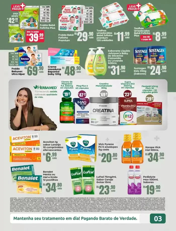 Encarte de Cuide da sua saúde, pagando barato de verdade. 2 de abril até 30 de abril 2025 - Pagina 3