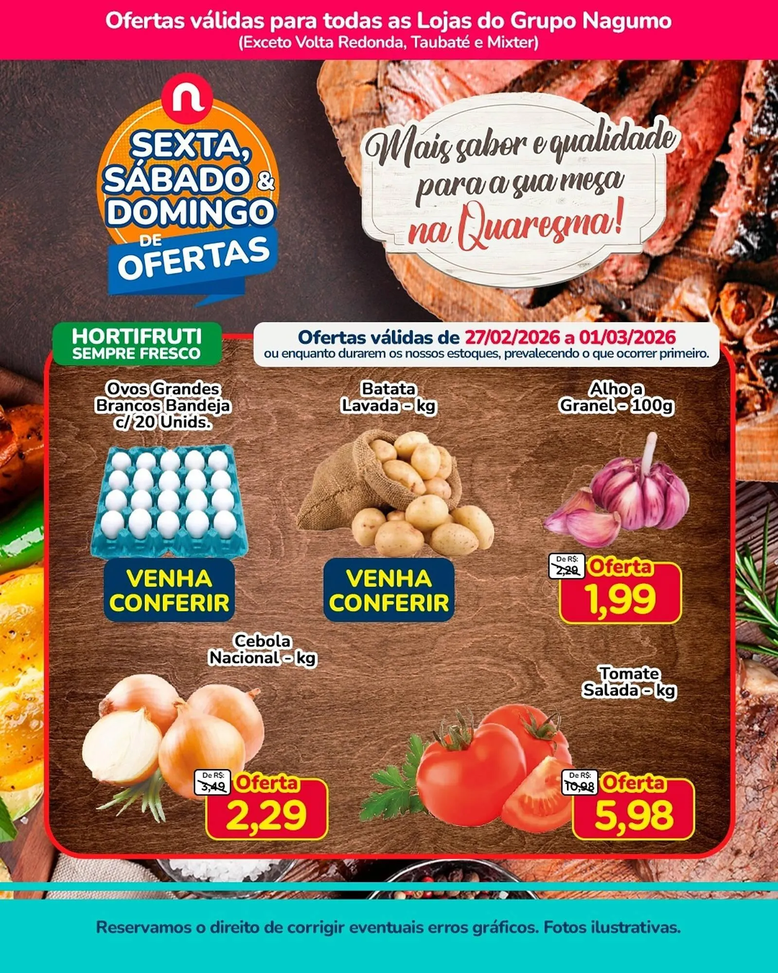 Encarte de Folheto Nagumo 27 de fevereiro até 1 de março 2026 - Pagina 1