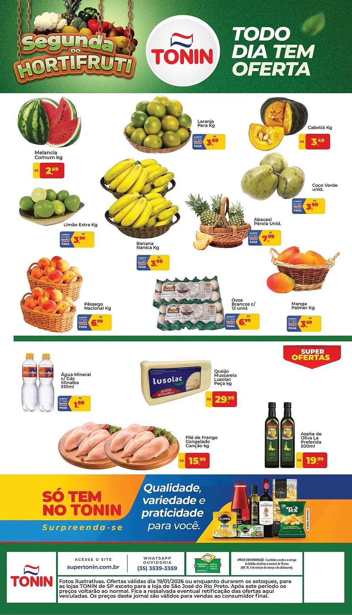 Encarte de Catálogo Tonin Superatacado 19 de janeiro até 19 de janeiro 2026 - Pagina 1