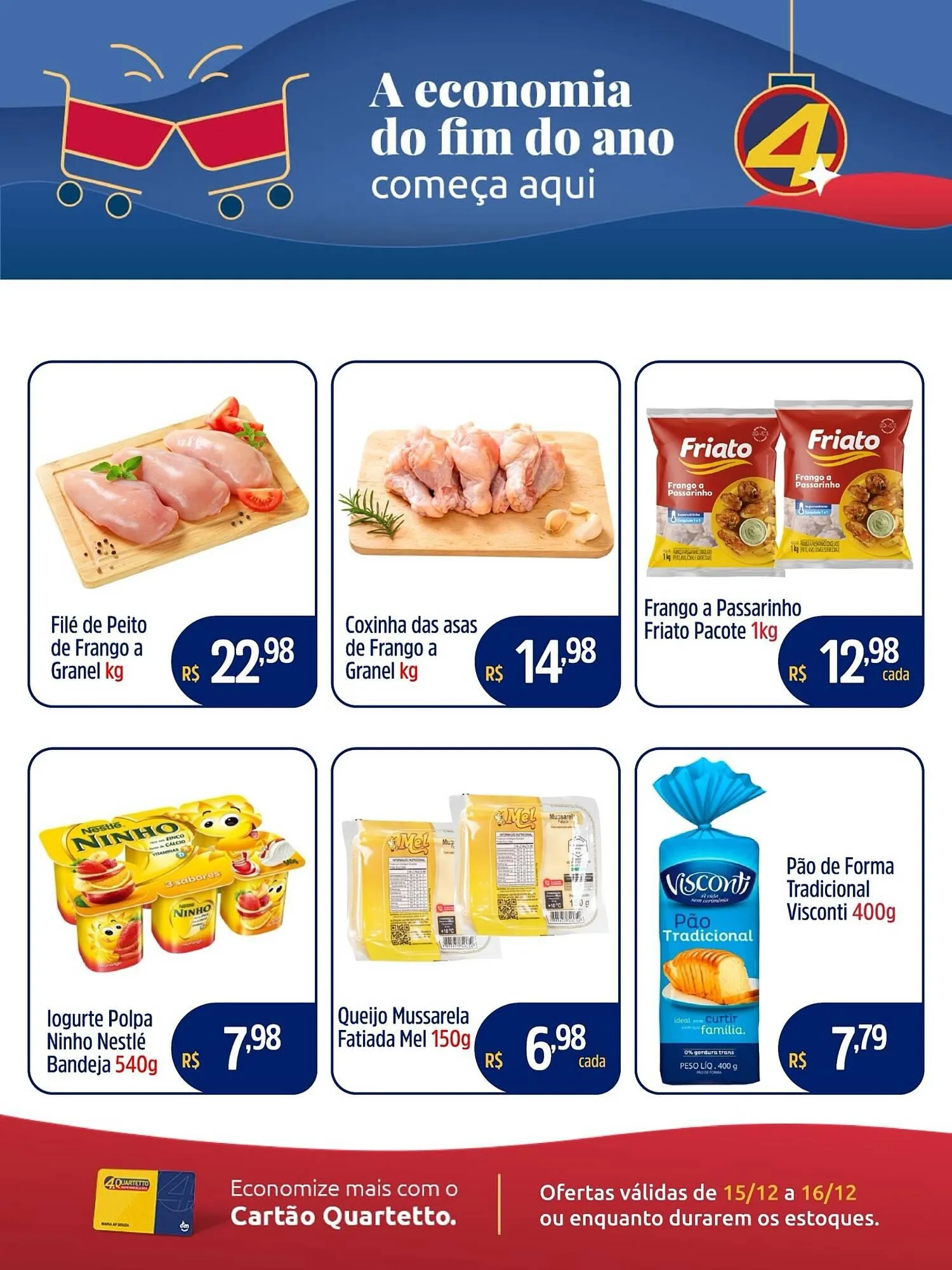 Encarte de Catálogo Quartetto Supermercados 15 de dezembro até 16 de dezembro 2025 - Pagina 1