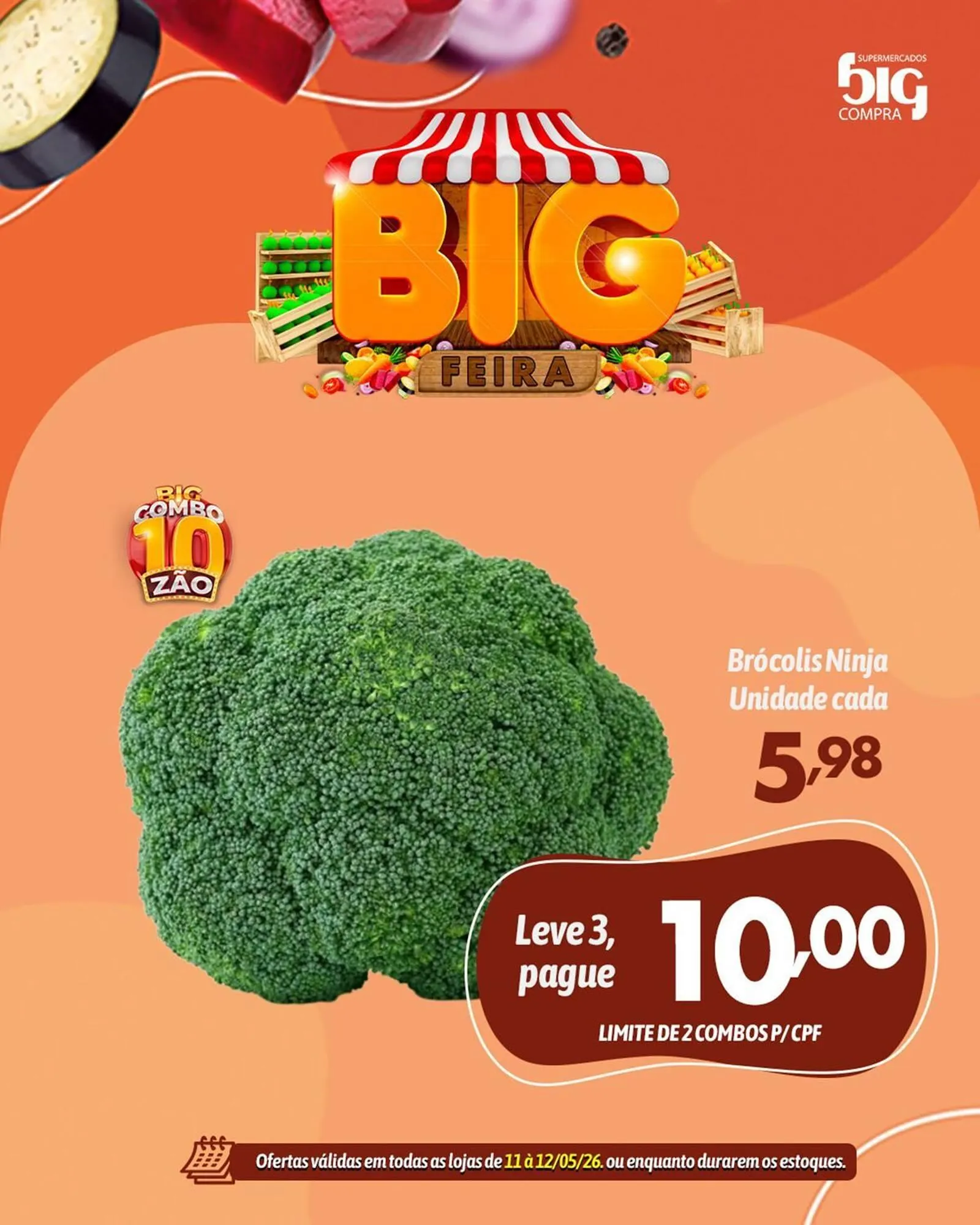 Encarte de Catálogo Supermercados Big Compra 11 de maio até 12 de maio 2026 - Pagina 1