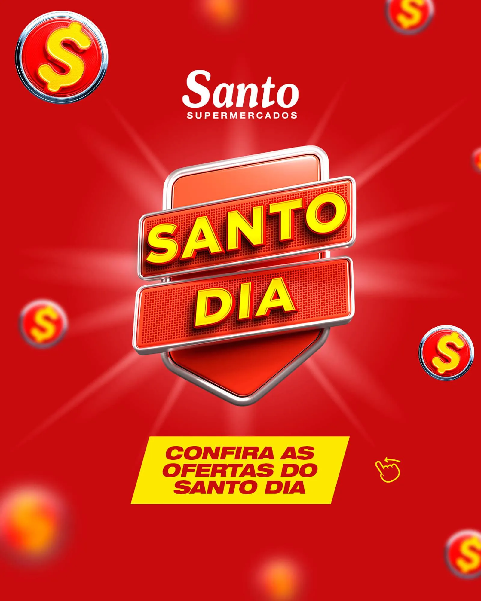 Encarte de Catálogo Santo Supermercados 23 de abril até 24 de abril 2026 - Pagina 1