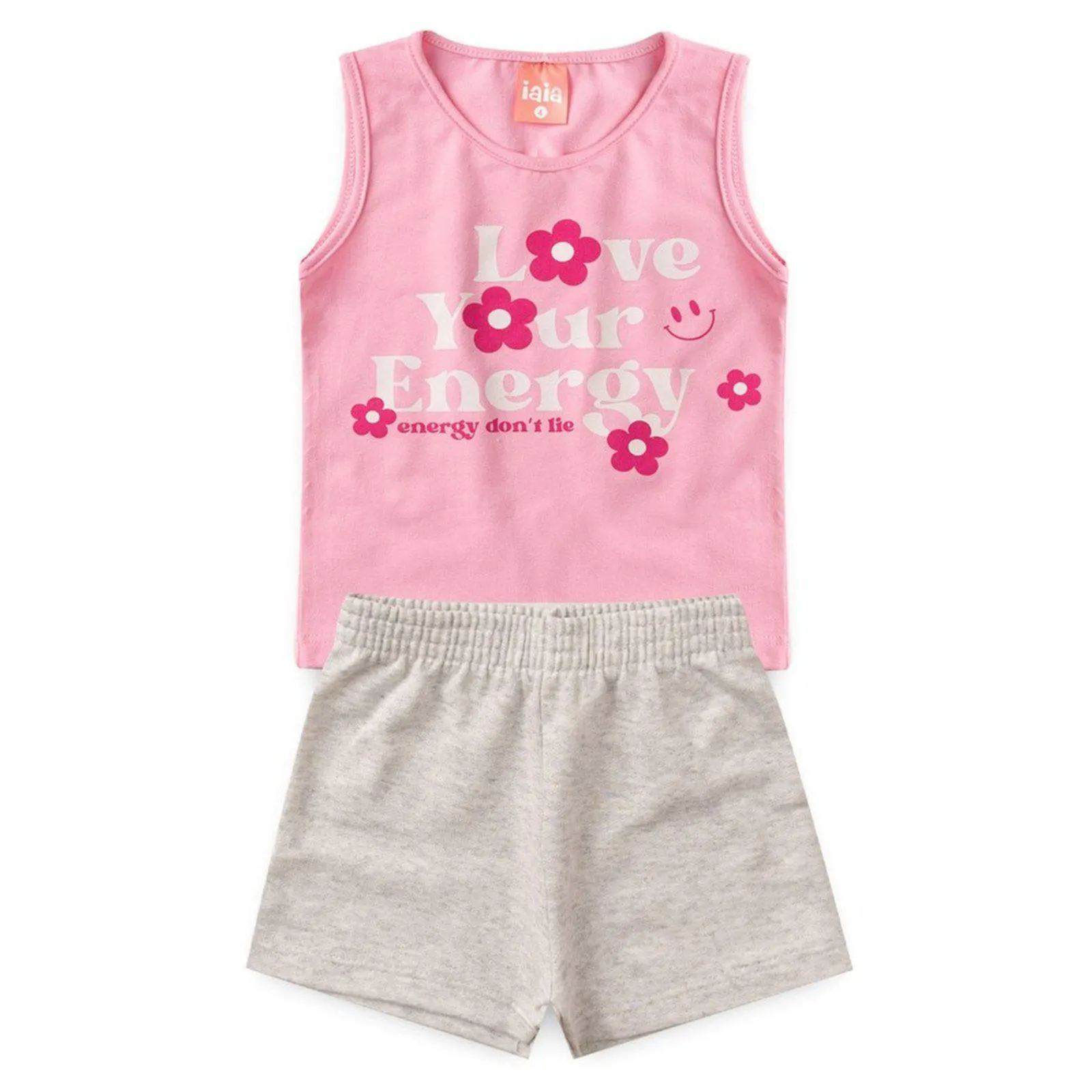 Conjunto Infantil Menina Love Your Energy Iaia