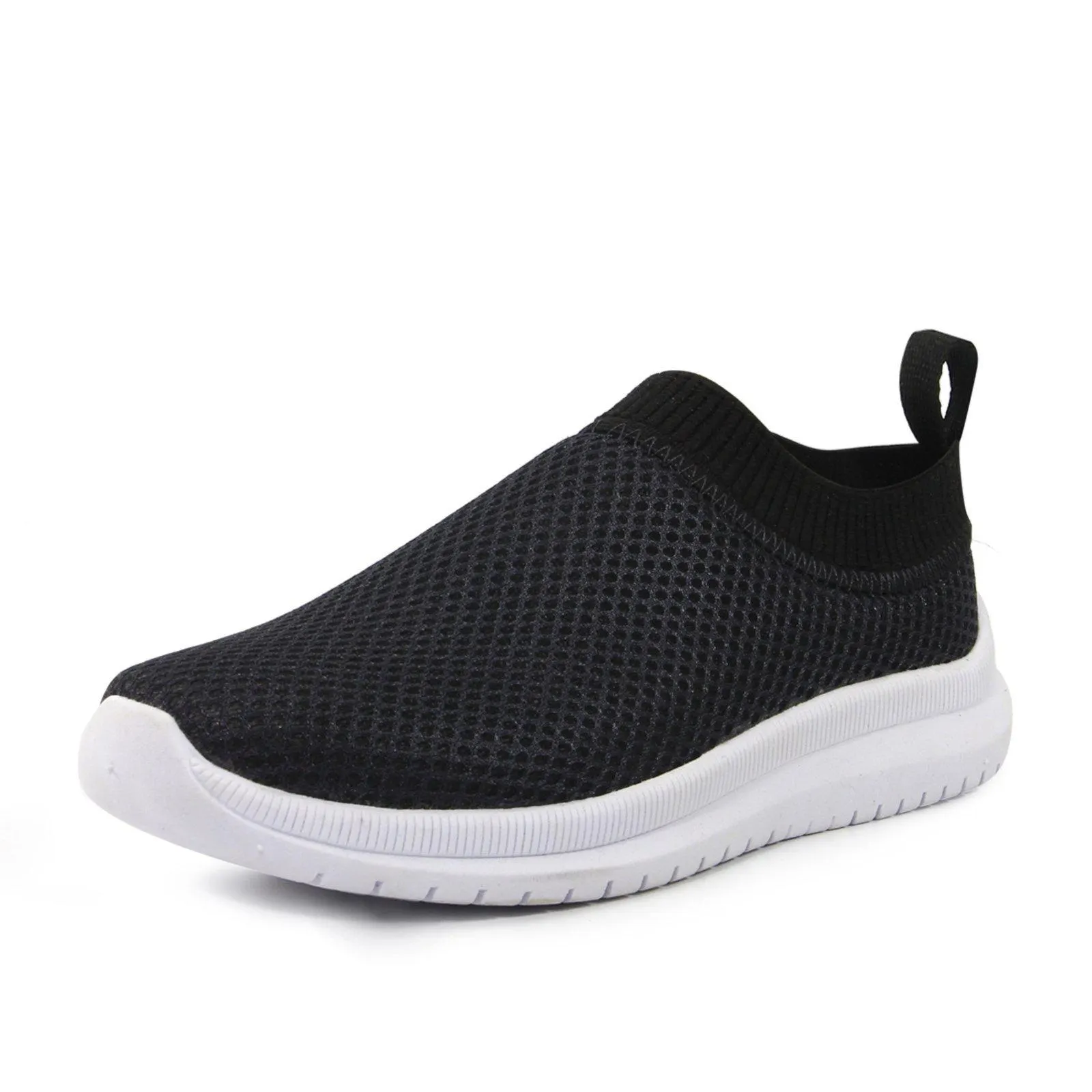 Tenis Feminino Meia Calce Facil Slip-On Sneaker Preto