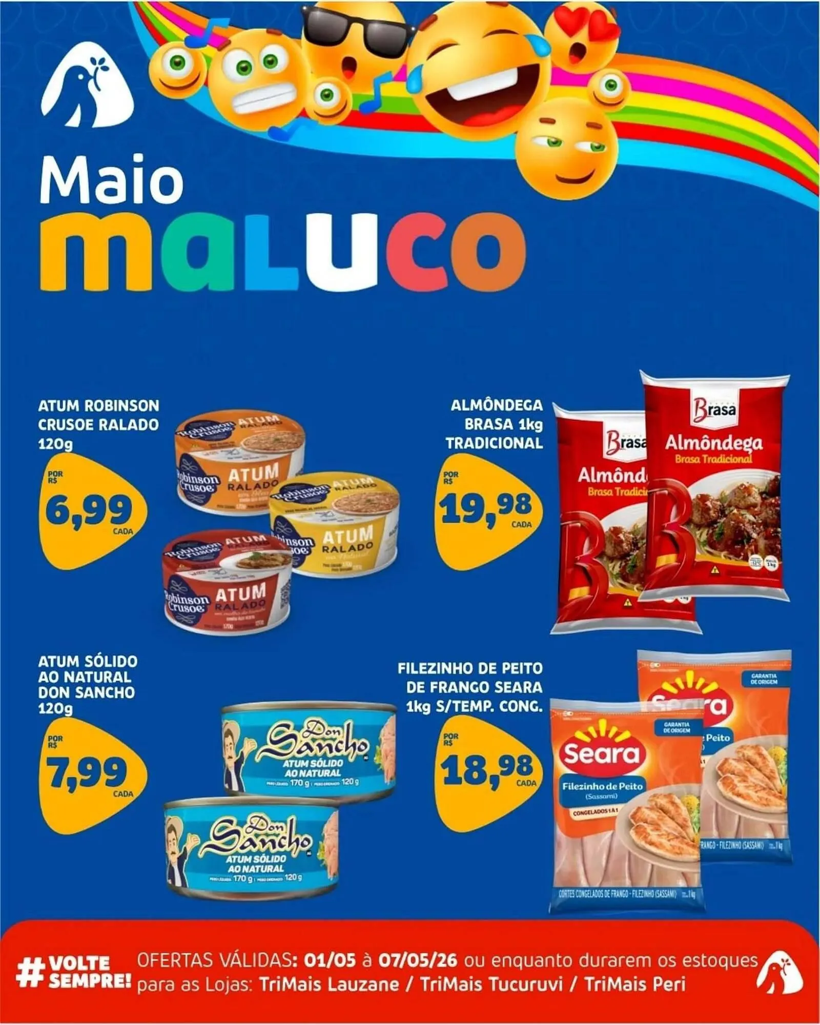 Encarte de Catálogo Trimais Supermercado 1 de maio até 7 de maio 2026 - Pagina 7