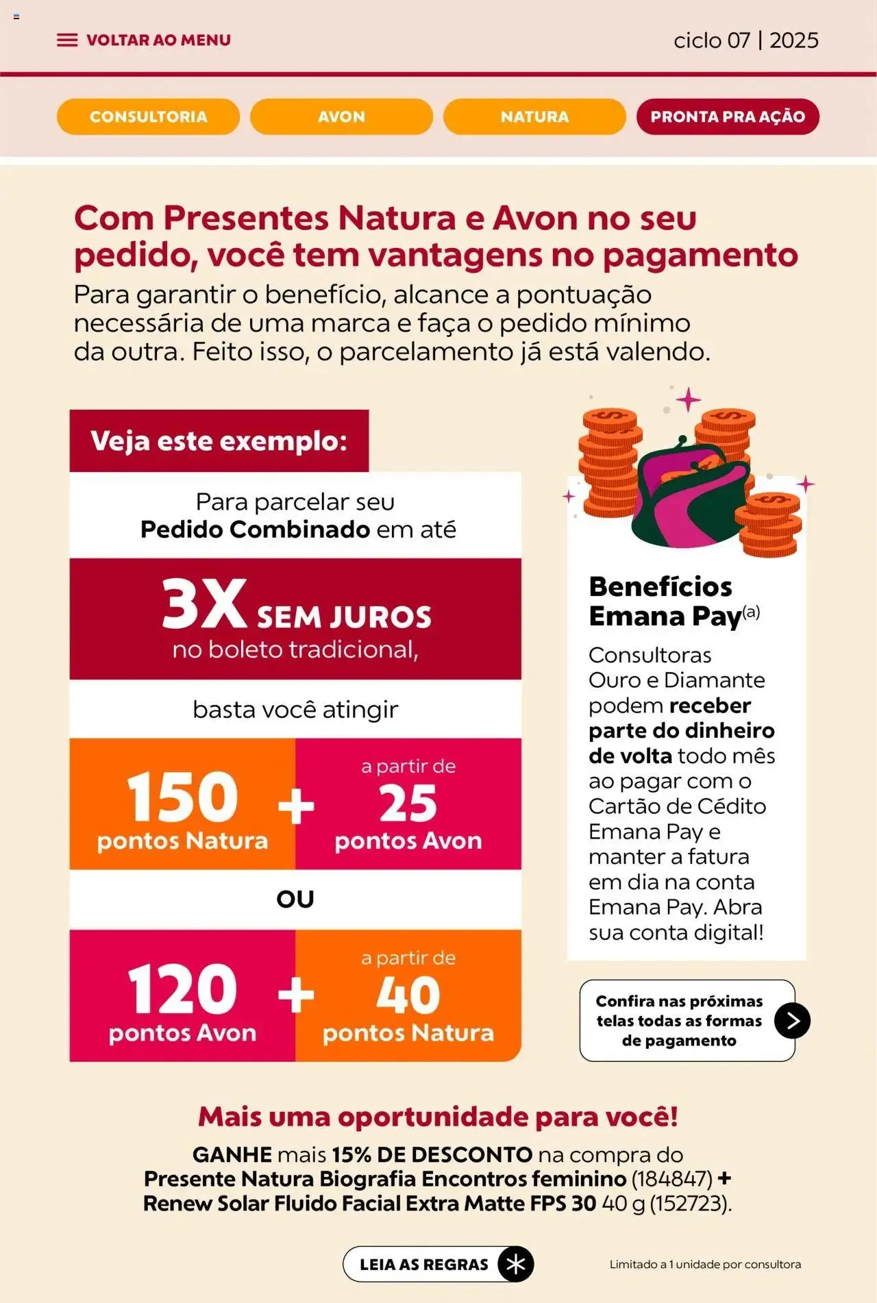 Encarte de Avon - Campanha 07: Minha Consultoria 3 de abril até 1 de maio 2025 - Pagina 88