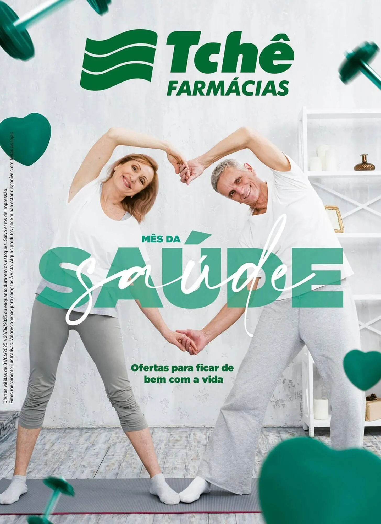 Encarte de Catálogo Tchê Farmácias 1 de abril até 30 de abril 2025 - Pagina 1