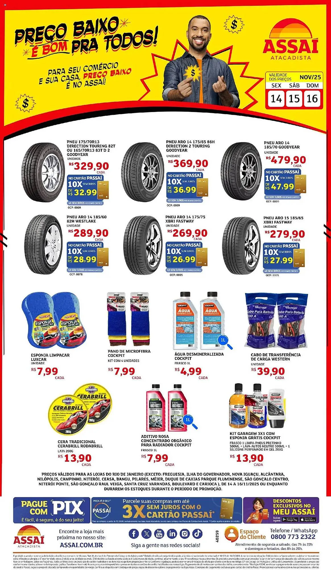 Encarte de Encarte Assaí Atacadista 14 de novembro até 16 de novembro 2025 - Pagina 1