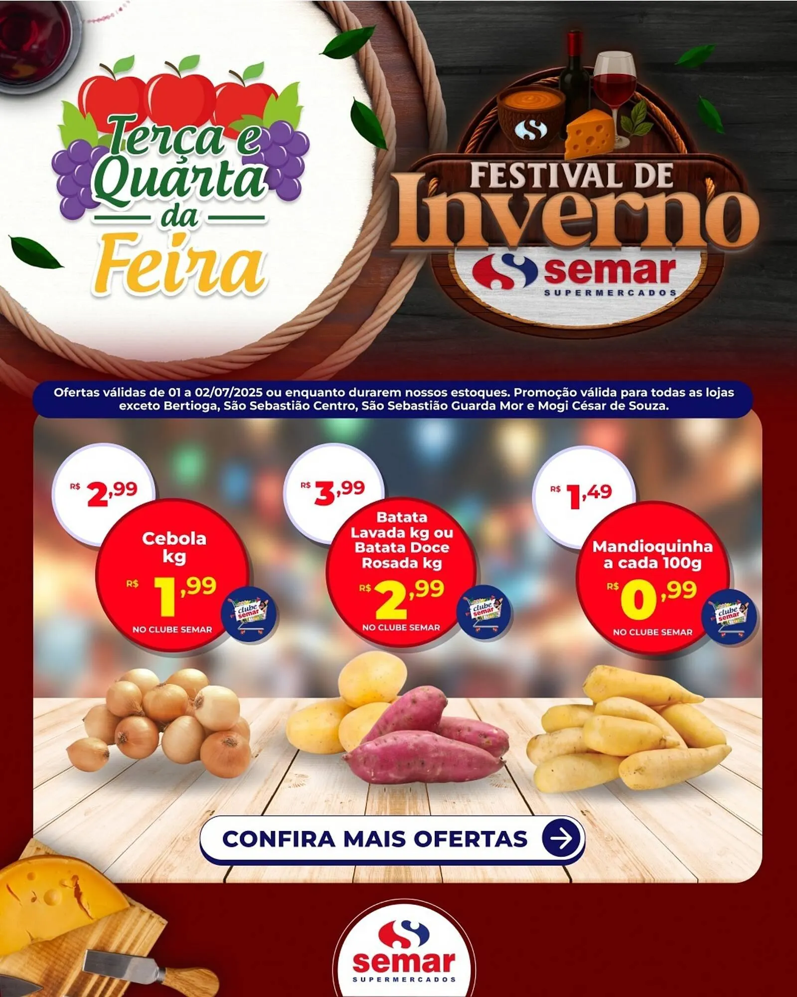Encarte de Catálogo Semar Supermercado 30 de junho até 2 de julho 2025 - Pagina 1
