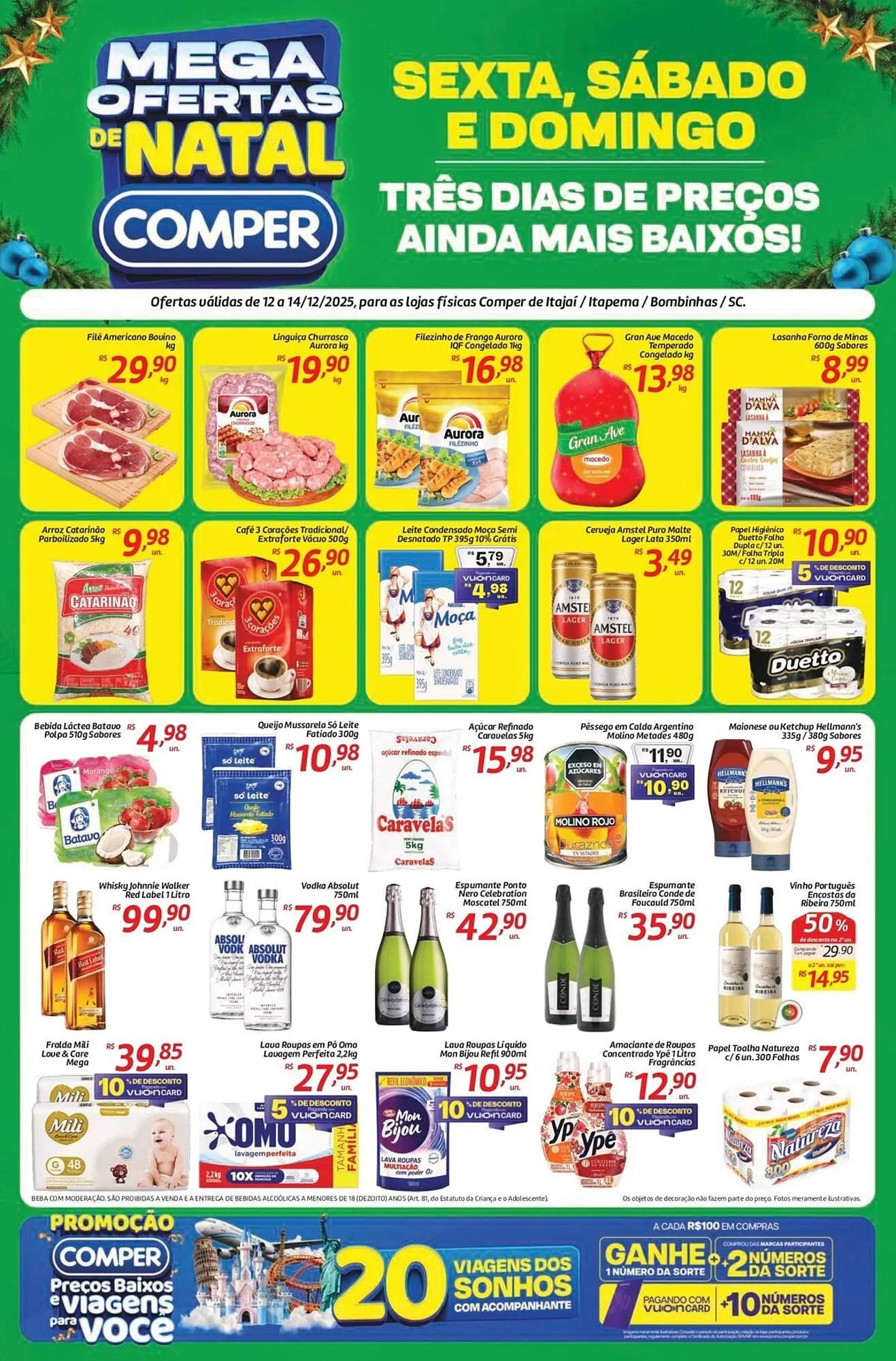 Encarte de Folheto Comper 12 de dezembro até 14 de dezembro 2025 - Pagina 1