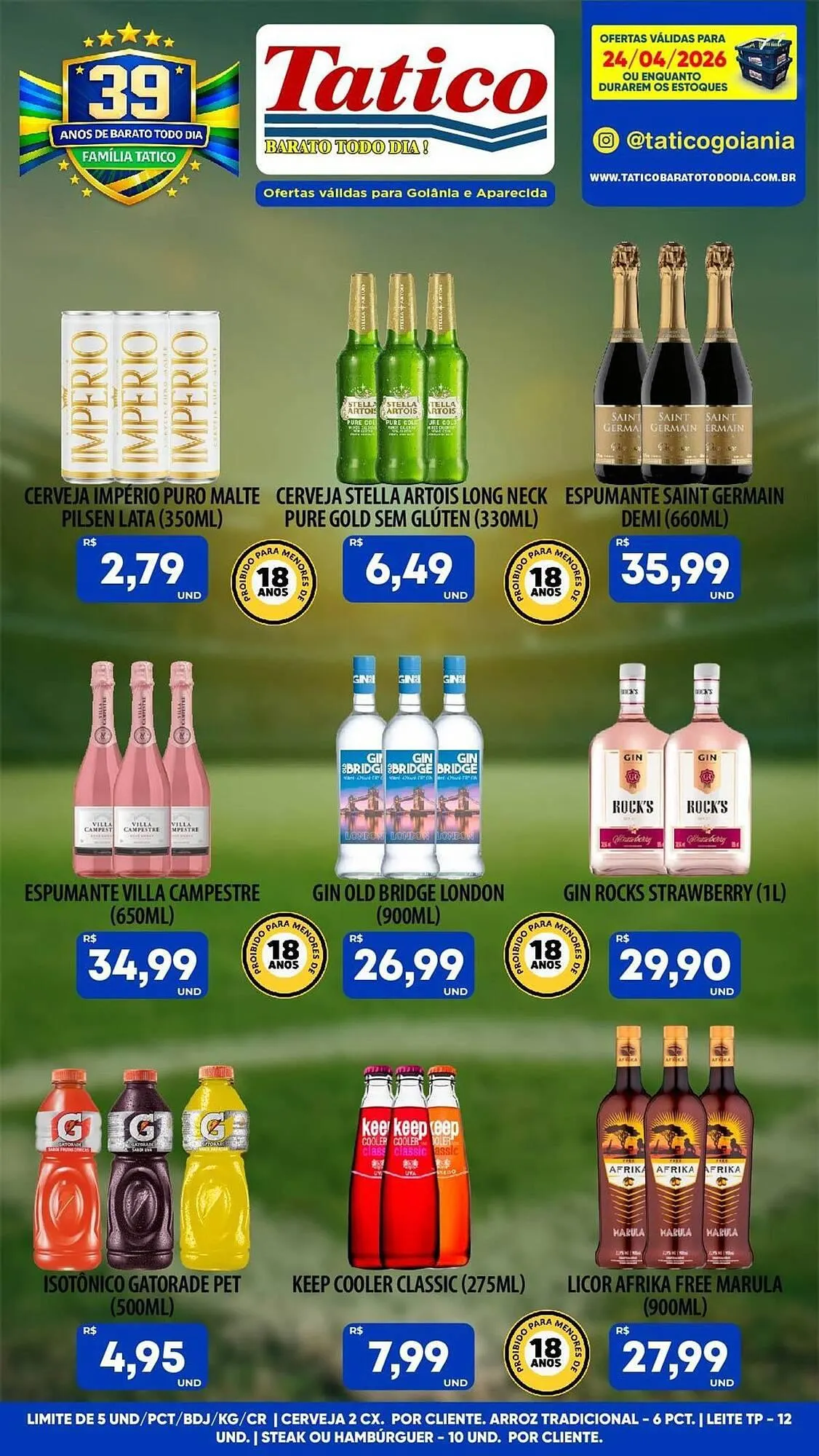 Encarte de Tabloide Tatico 24 de abril até 24 de abril 2026 - Pagina 18