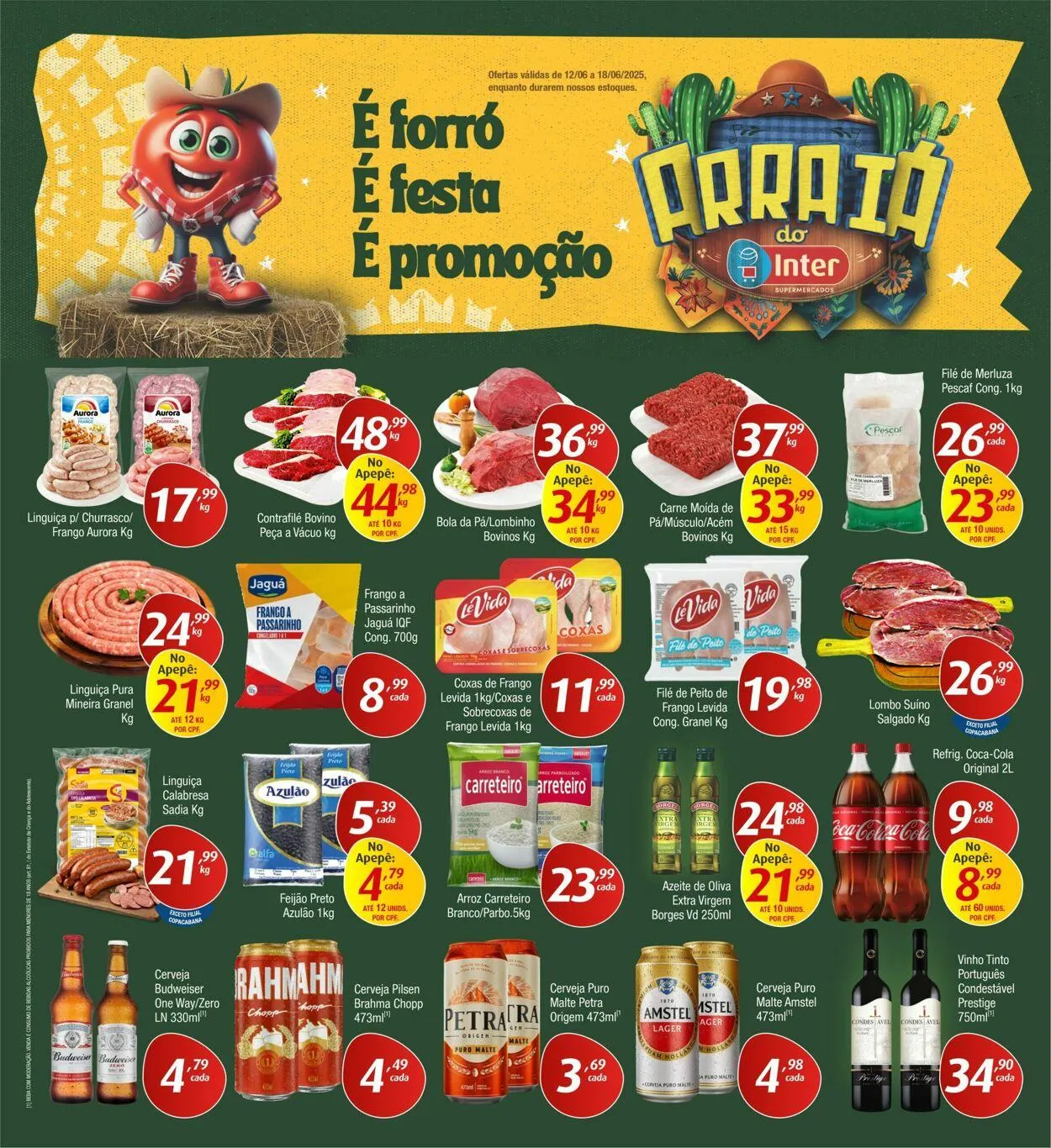 Encarte de Inter Supermercados 9 de junho até 18 de junho 2025 - Pagina 1