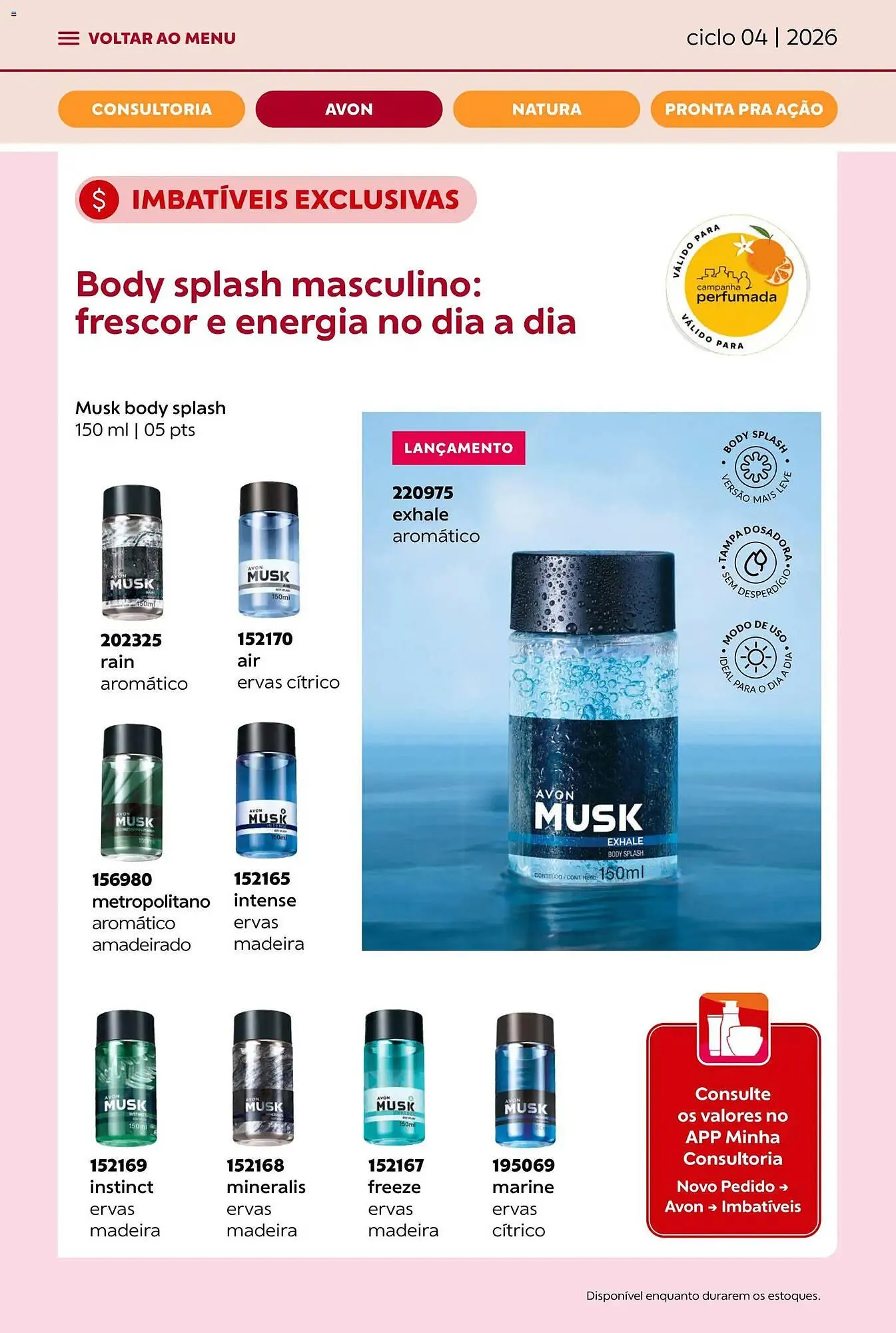 Encarte de Catálogo Avon 18 de fevereiro até 17 de março 2026 - Pagina 20