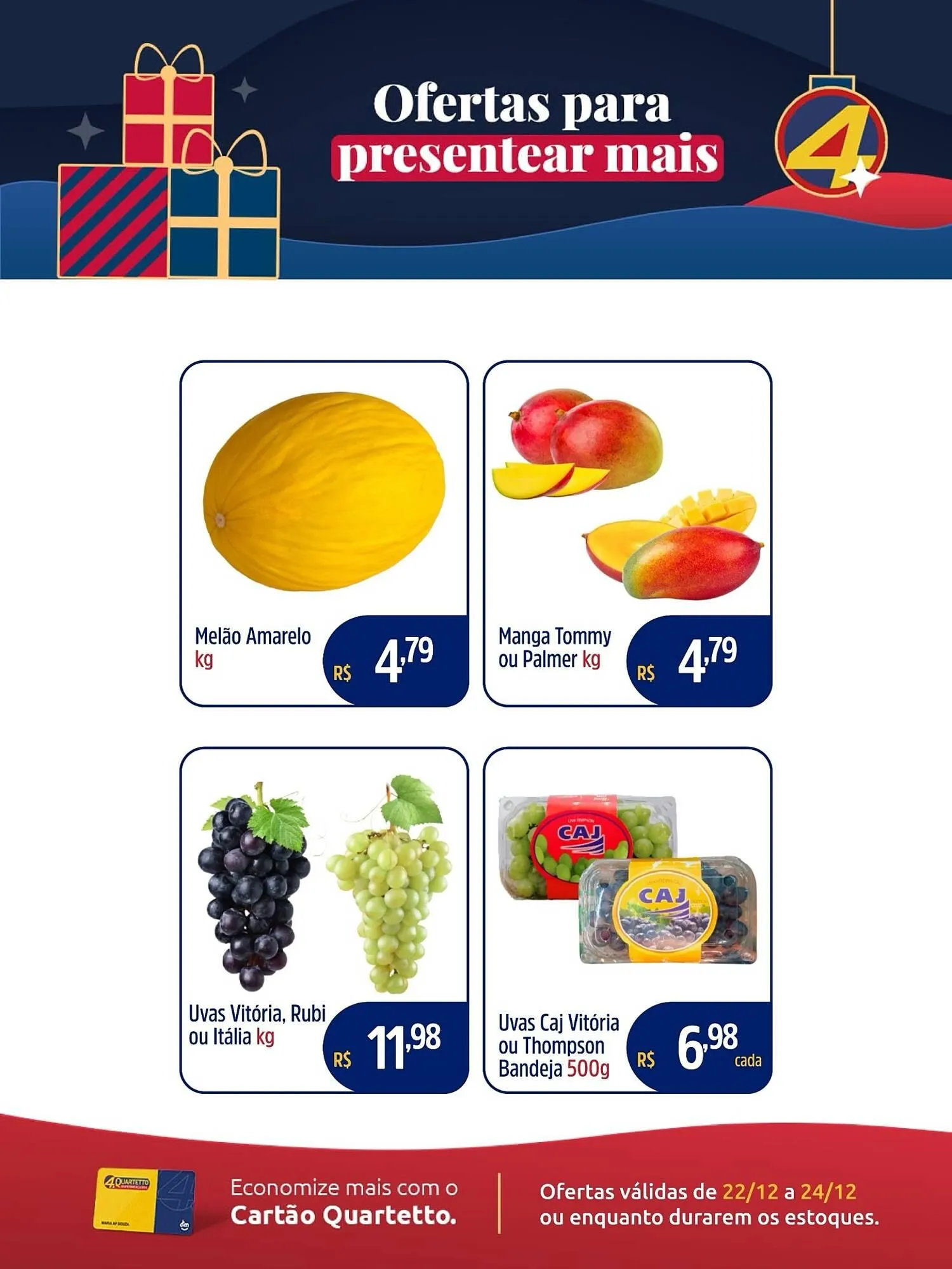 Encarte de Catálogo Quartetto Supermercados 22 de dezembro até 24 de dezembro 2025 - Pagina 3