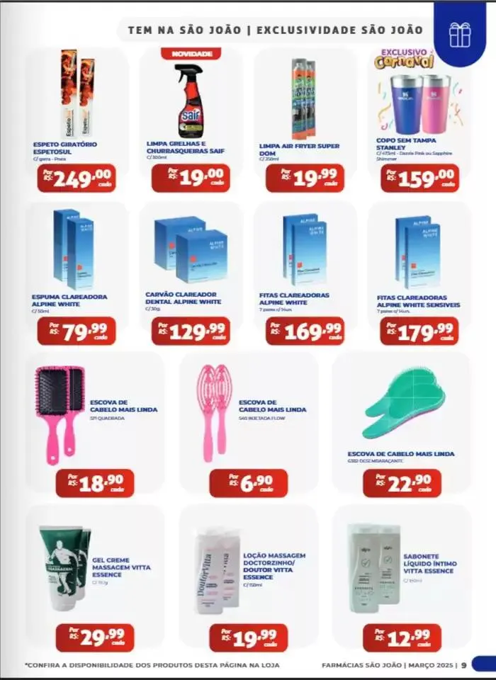 Encarte de Farmácia São João Marco 2025! 4 de março até 31 de março 2025 - Pagina 9