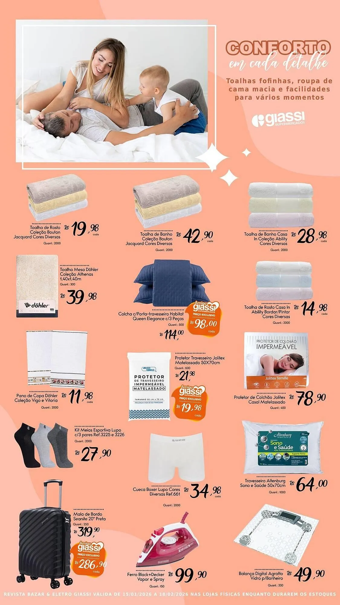 Encarte de Encarte Giassi Supermercados 15 de janeiro até 18 de fevereiro 2026 - Pagina 9