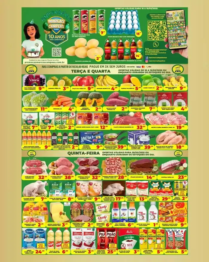 Encarte de Encarte Supermercado Padrão 18 de março até 20 de março 2025 - Pagina 3