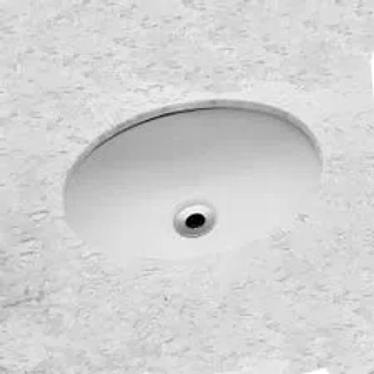 Cuba de Embutir Oval s/ Mesa 49x33cm Branco Incepa