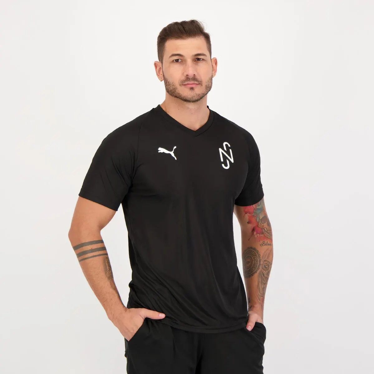 Camisa Puma NJR Teamliga Core Preta