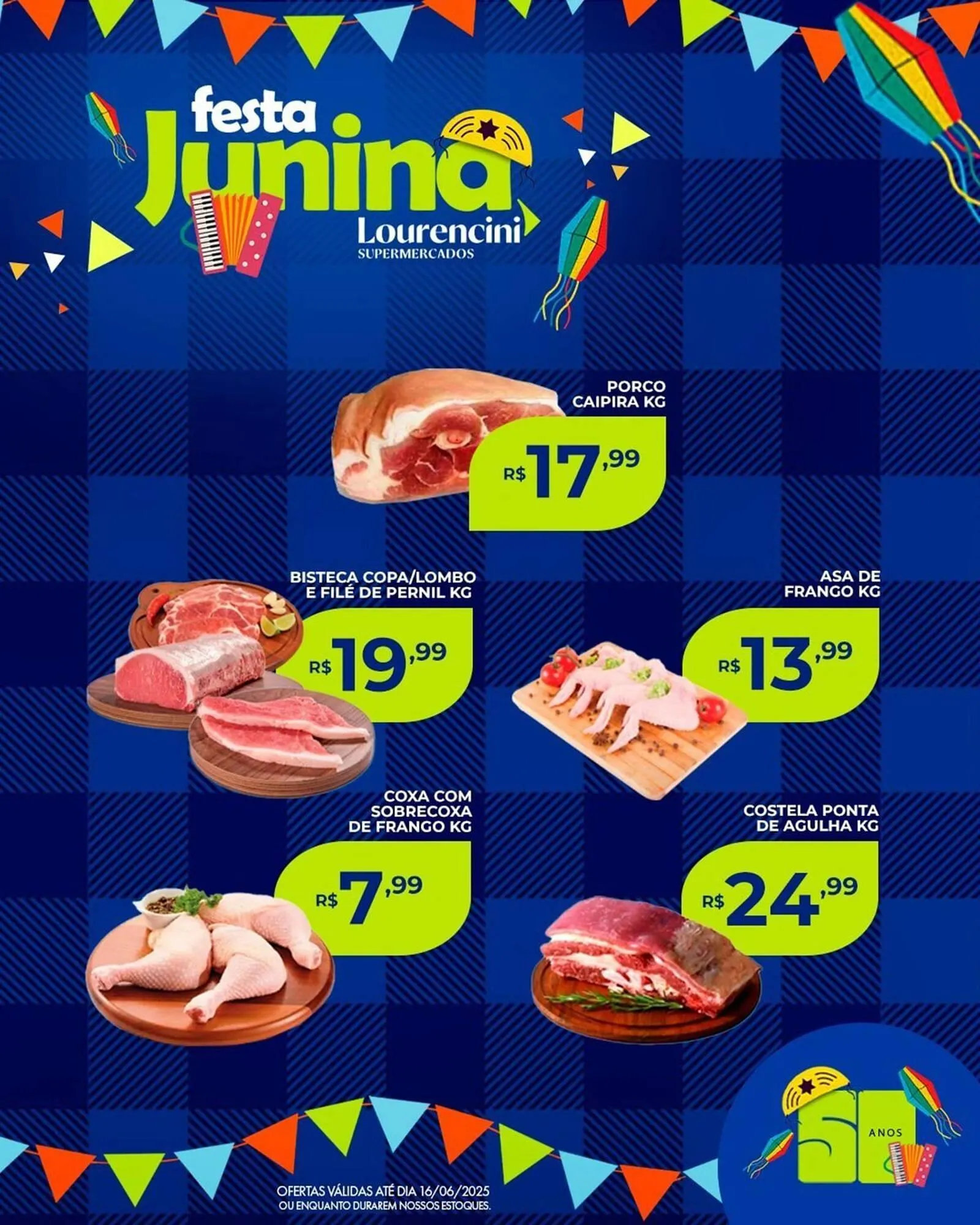 Encarte de Catálogo Lourencini Supermercados 13 de junho até 23 de junho 2025 - Pagina 8